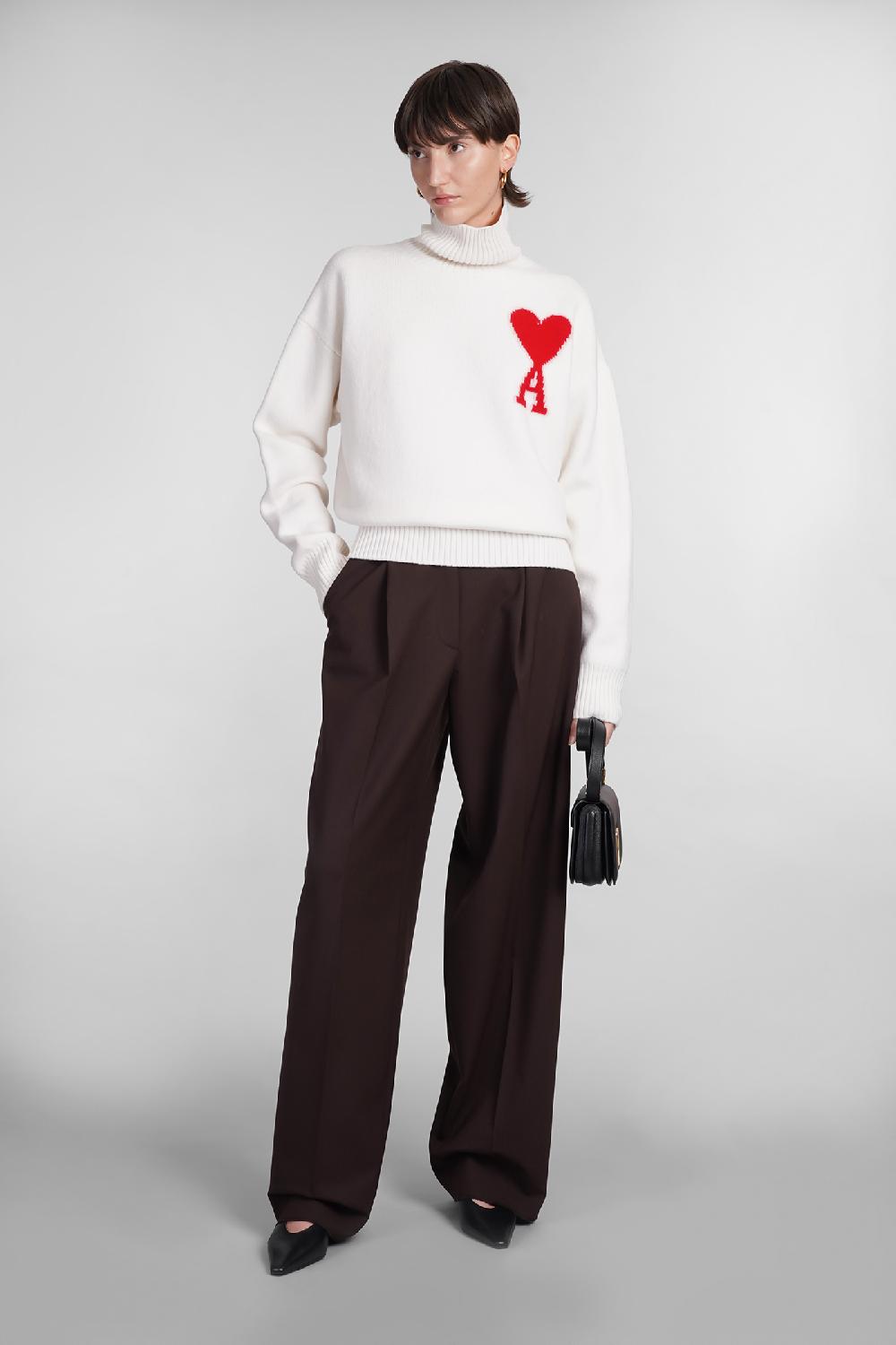 Deliberti Ami Paris Maglia In Lana Beige Cod. 402081 - Deliberti The Luxury Shopping