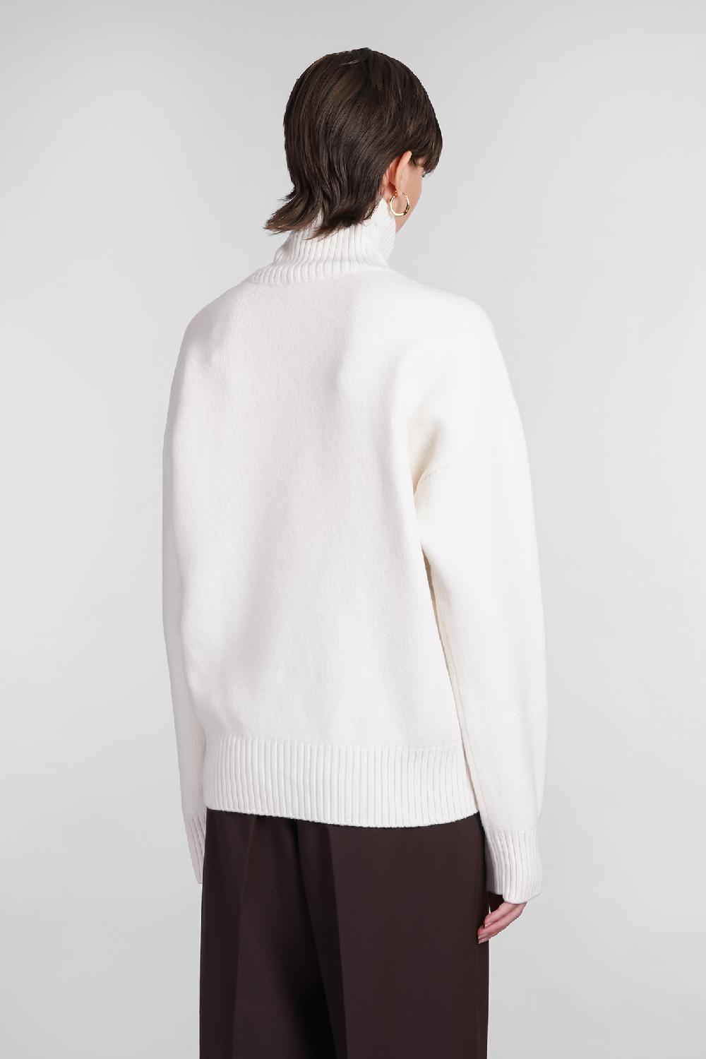 Deliberti Ami Paris Maglia In Lana Beige Cod. 402081 - Deliberti The Luxury Shopping