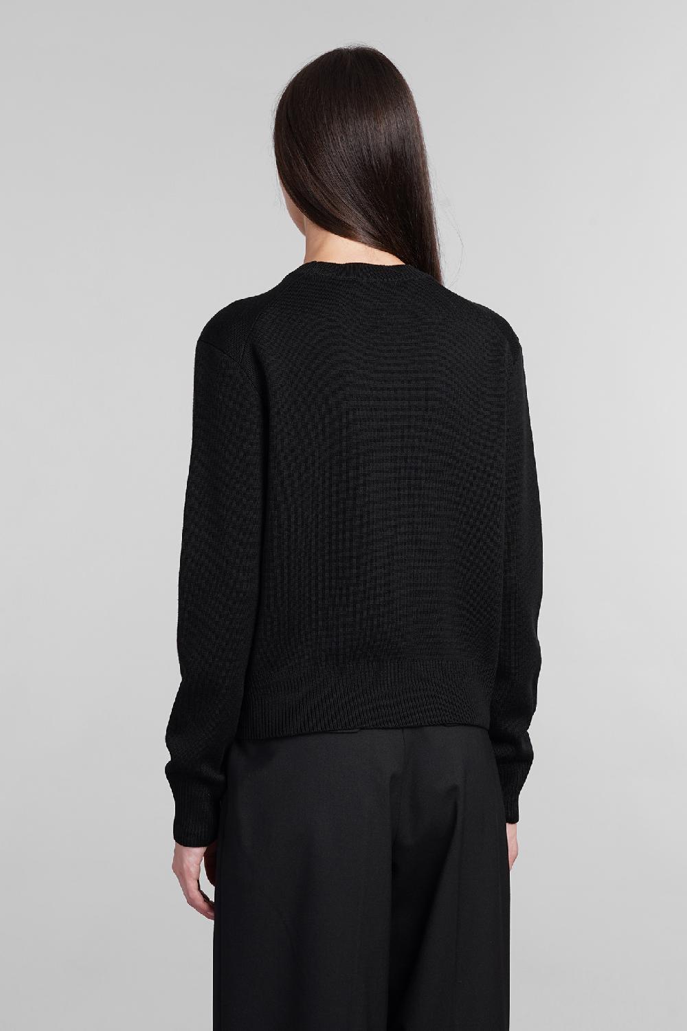 Deliberti Ami Paris Maglia In Lana Nera Cod. 405006 - Deliberti The Luxury Shopping