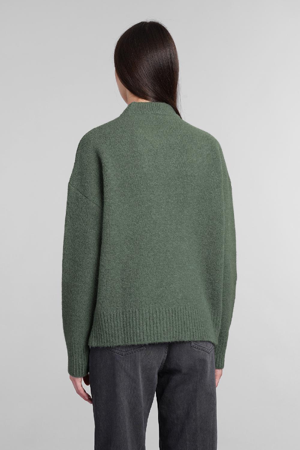 Deliberti Ami Paris Maglia In Lana Verde Cod. 406120 - Deliberti The Luxury Shopping