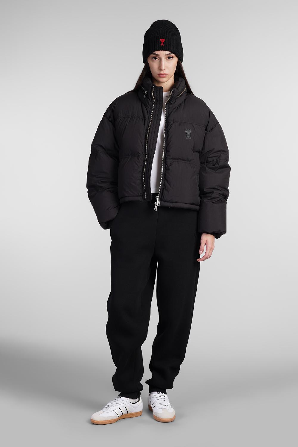 Deliberti Ami Paris Piumino In Poliammide Nera Cod. 406932 - Deliberti The Luxury Shopping