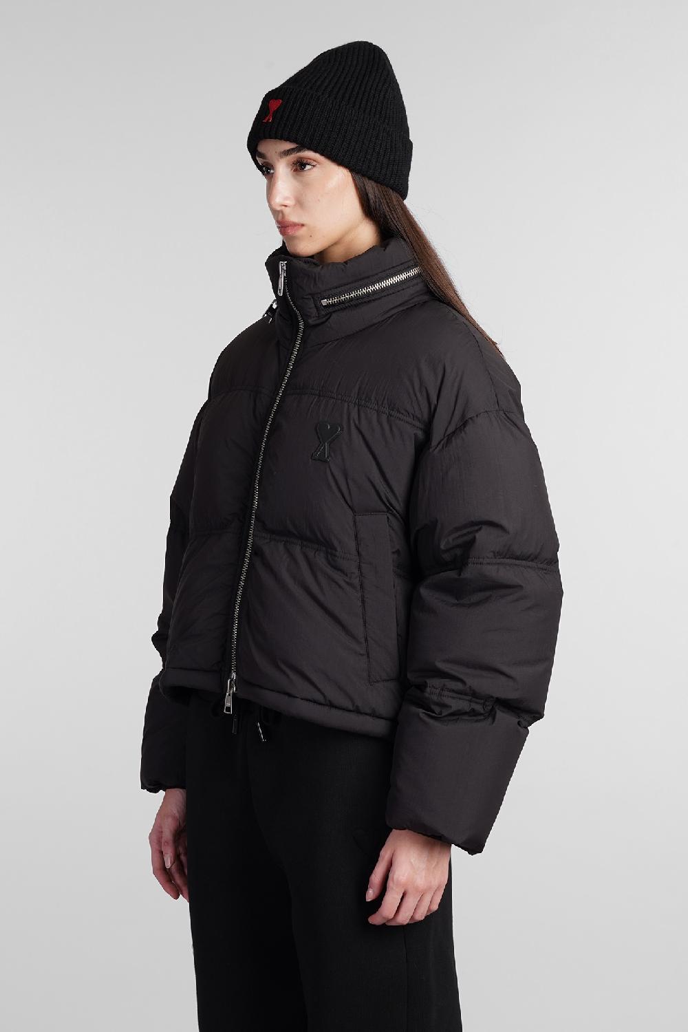 Deliberti Ami Paris Piumino In Poliammide Nera Cod. 406932 - Deliberti The Luxury Shopping