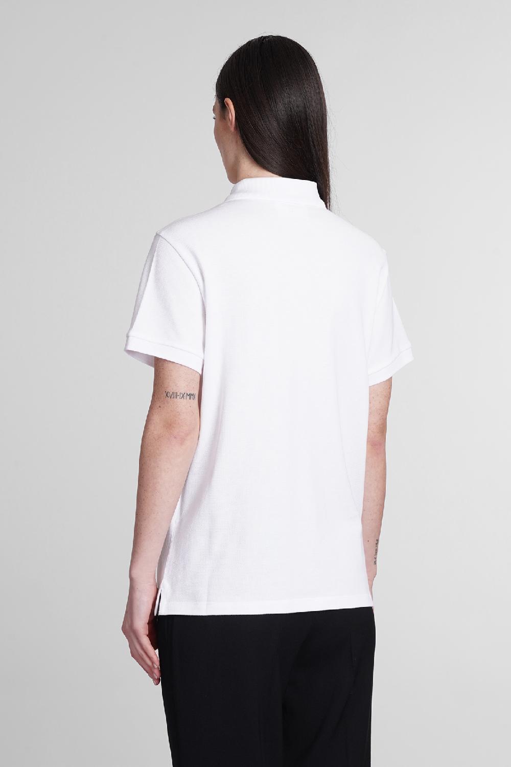 Deliberti Ami Paris Polo In Cotone Bianco Cod. 393422 - Deliberti The Luxury Shopping