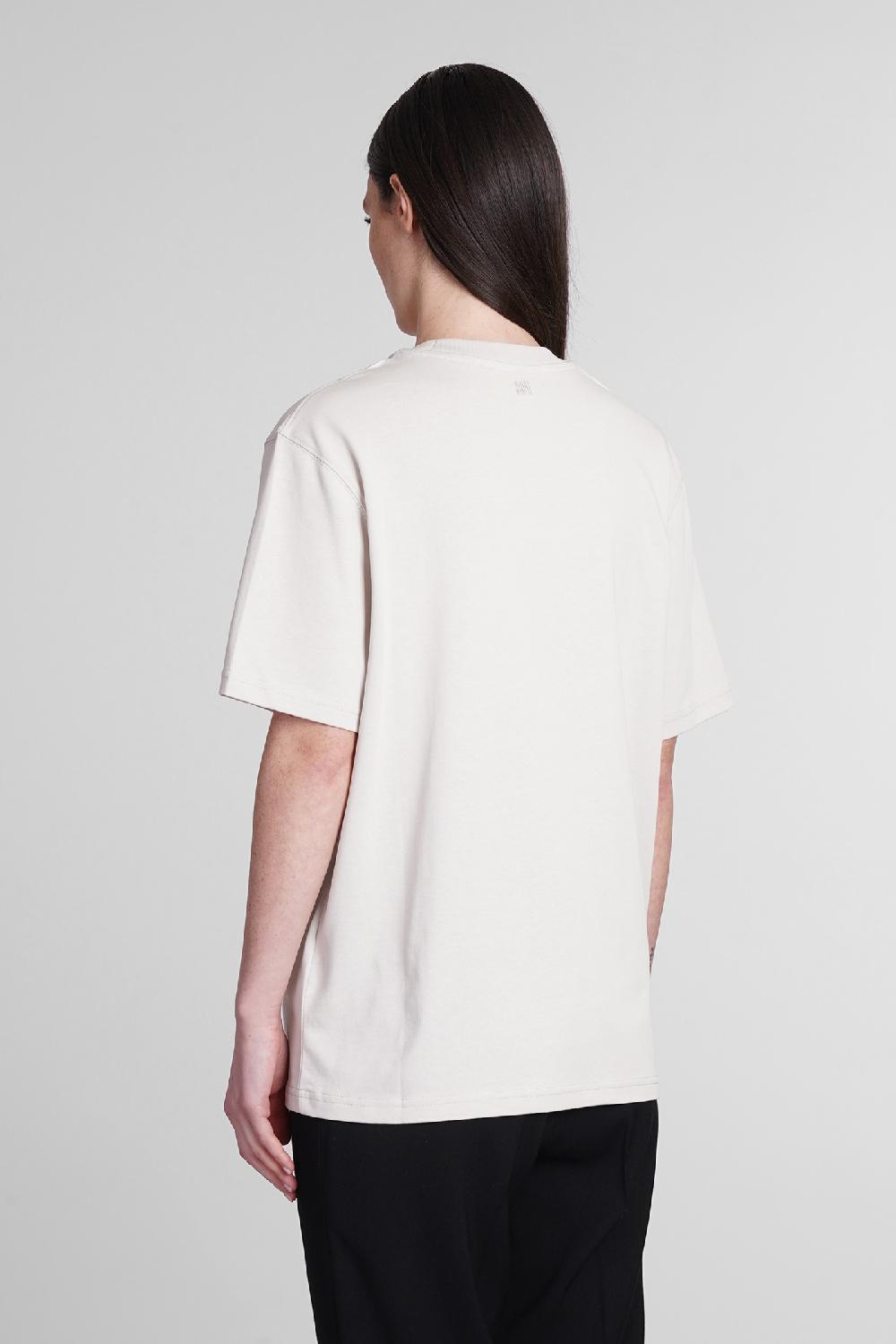 Deliberti Ami Paris T-shirt In Cotone Grigio Cod. 393426 - Deliberti The Luxury Shopping