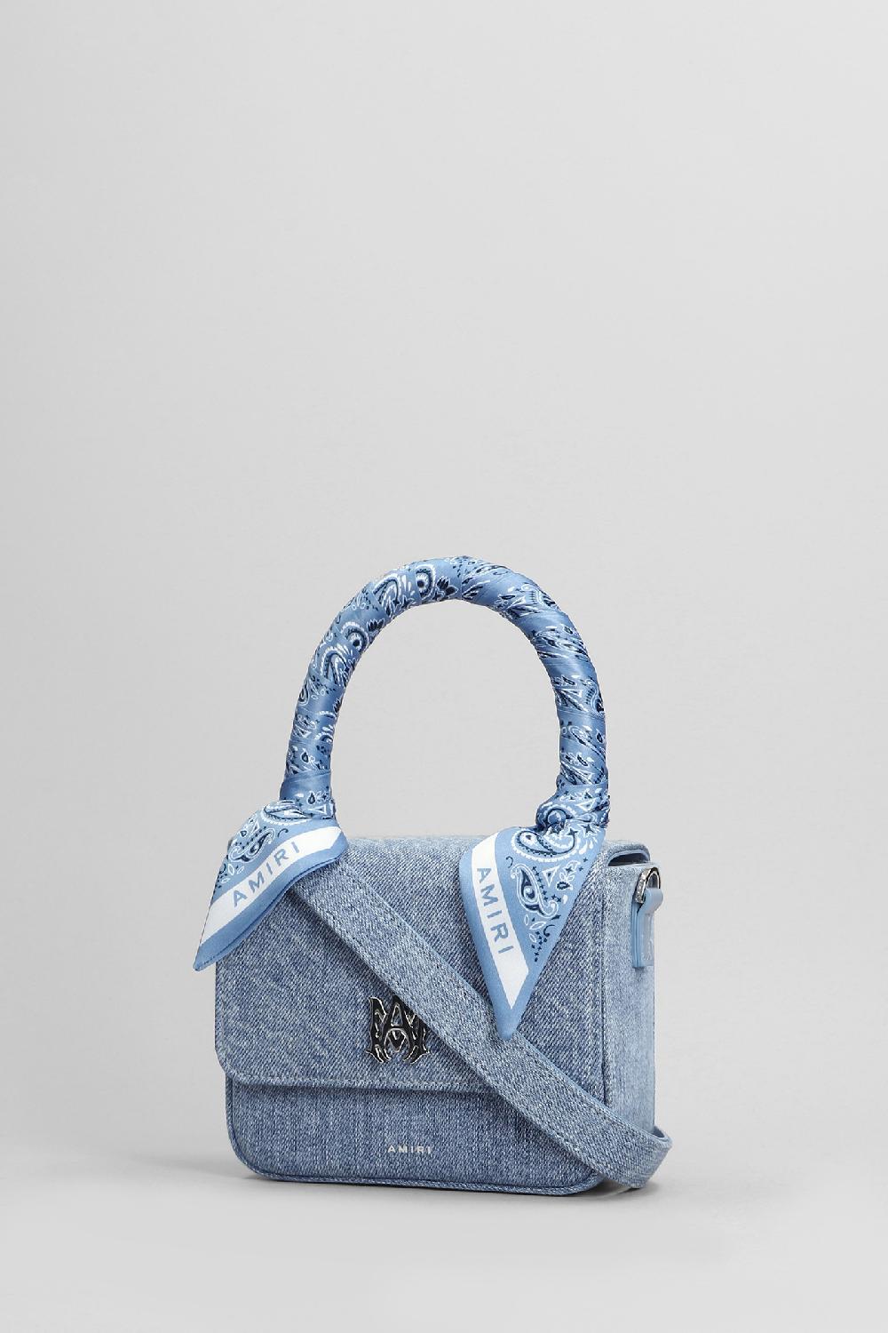 Deliberti Amiri Borsa A Spalla In Cotone Blu Cod. 405365 - Deliberti The Luxury Shopping