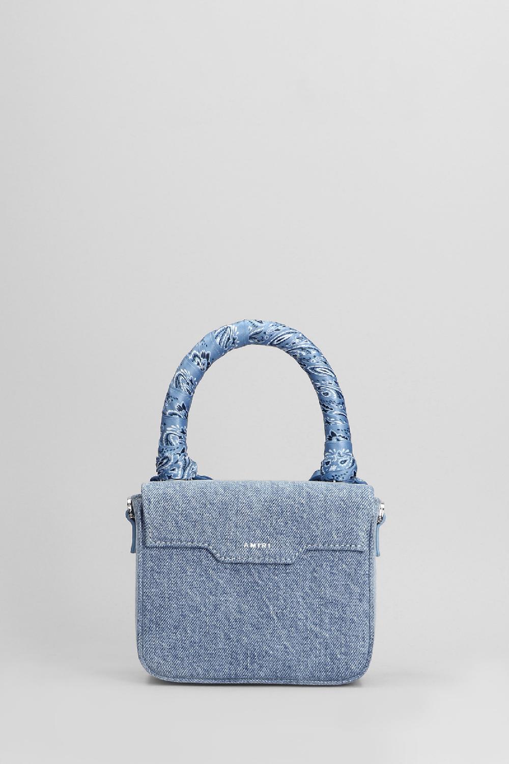 Deliberti Amiri Borsa A Spalla In Cotone Blu Cod. 405365 - Deliberti The Luxury Shopping