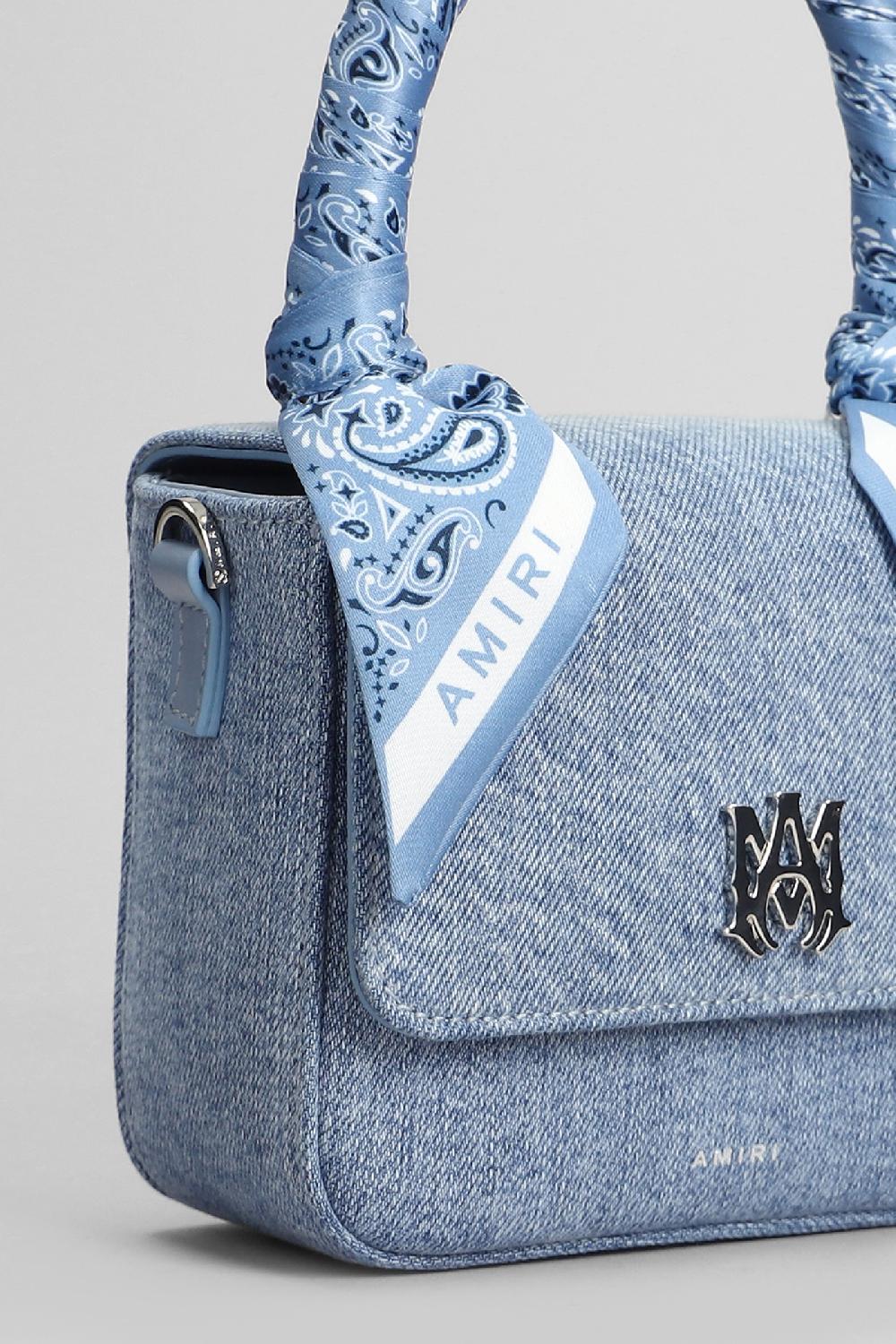 Deliberti Amiri Borsa A Spalla In Cotone Blu Cod. 405365 - Deliberti The Luxury Shopping