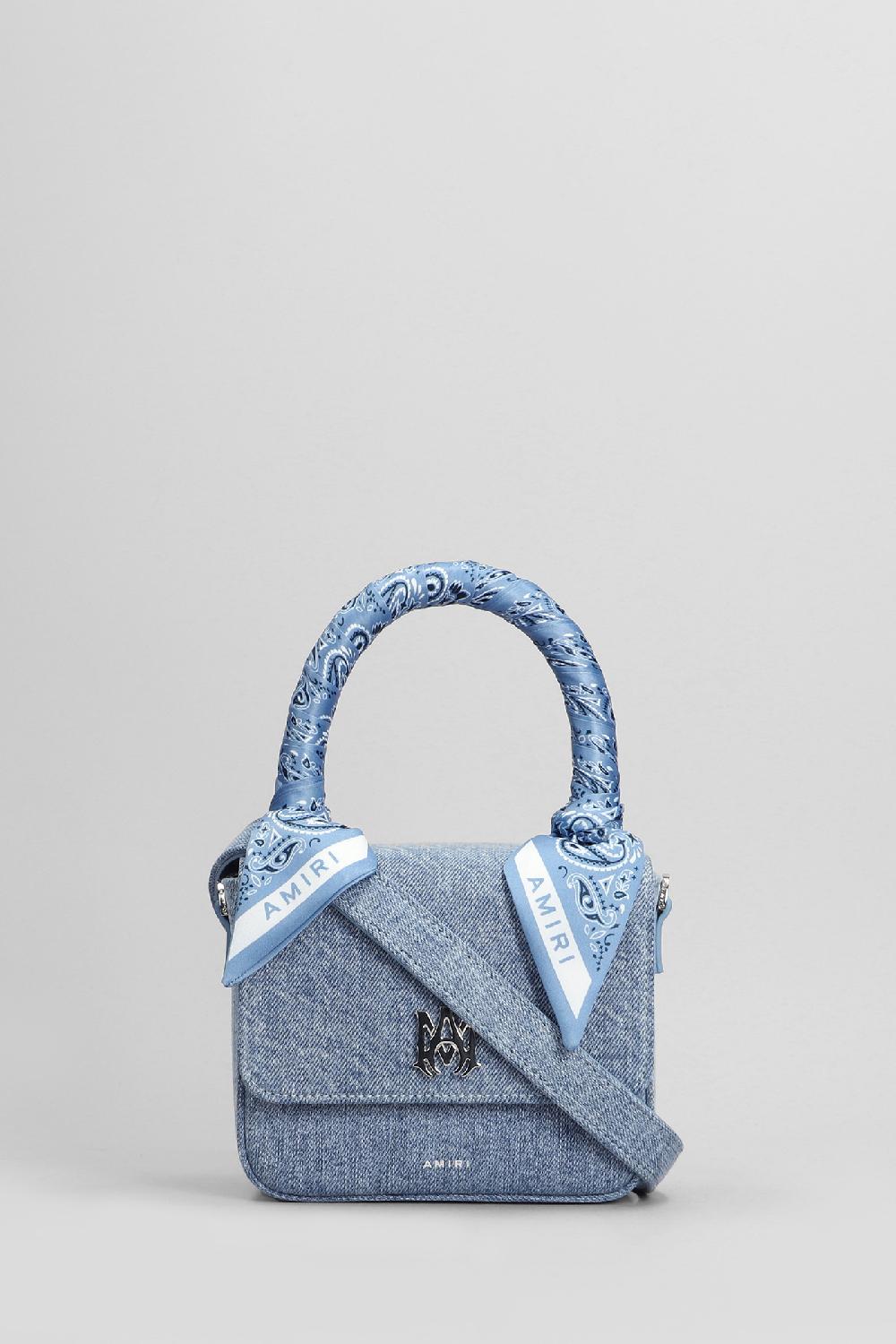 Deliberti Amiri Borsa a spalla in cotone blu cod. 405365 - Deliberti The Luxury Shopping