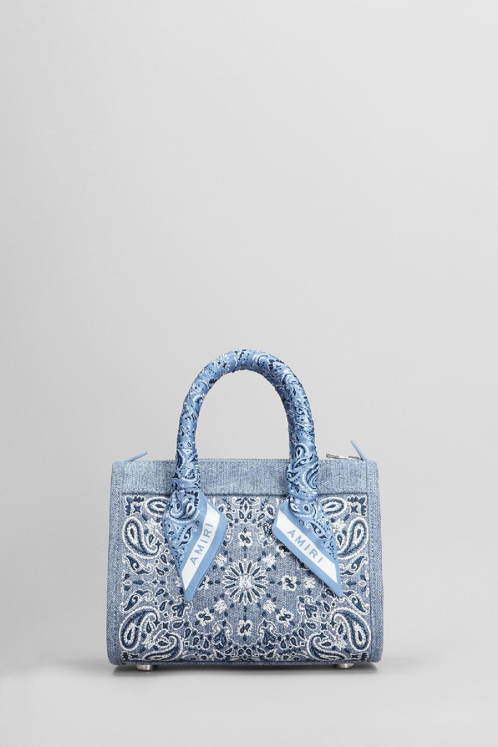 Deliberti Amiri Borsa A Spalla In Cotone Blu Cod. 405366 - Deliberti The Luxury Shopping