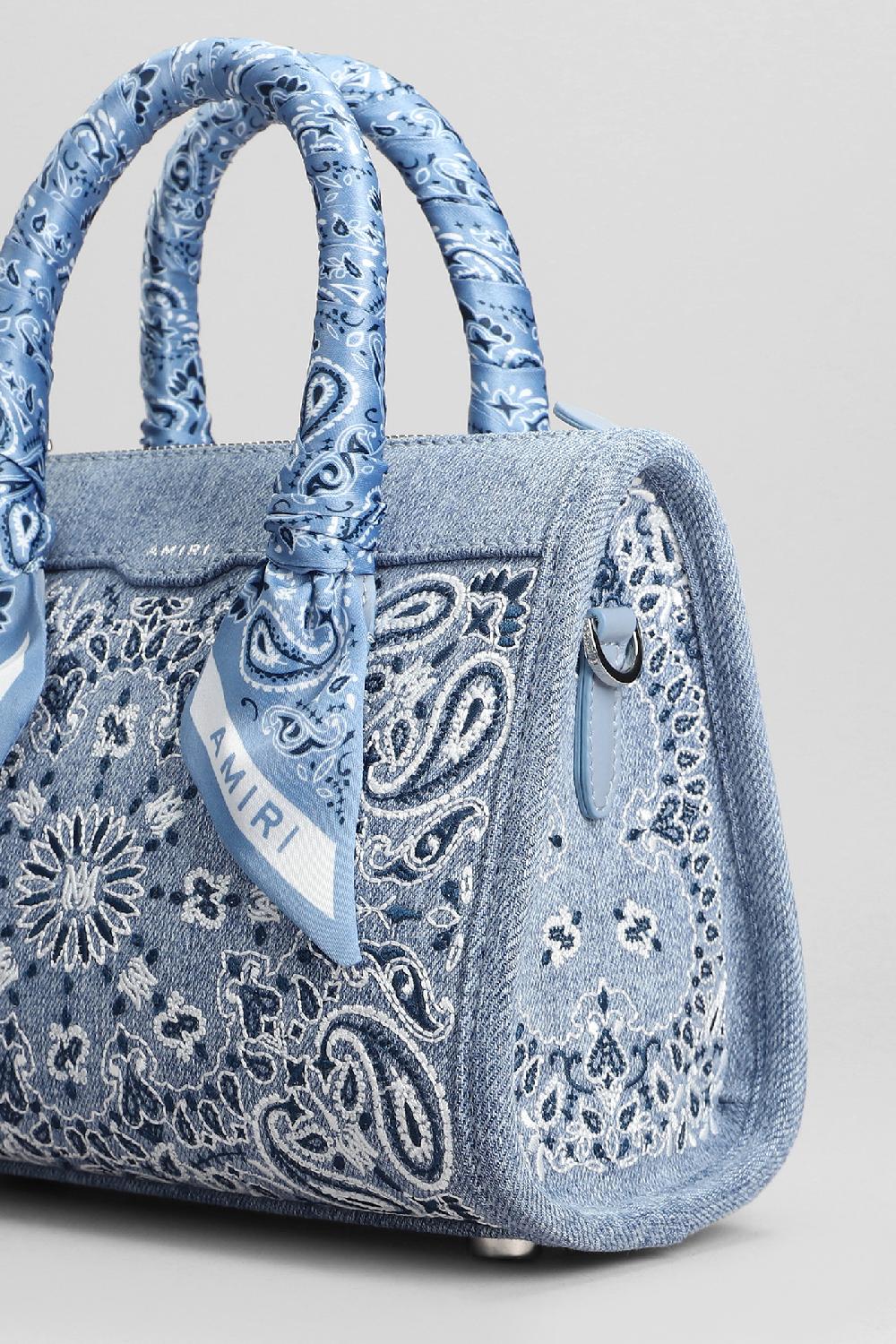 Deliberti Amiri Borsa A Spalla In Cotone Blu Cod. 405366 - Deliberti The Luxury Shopping