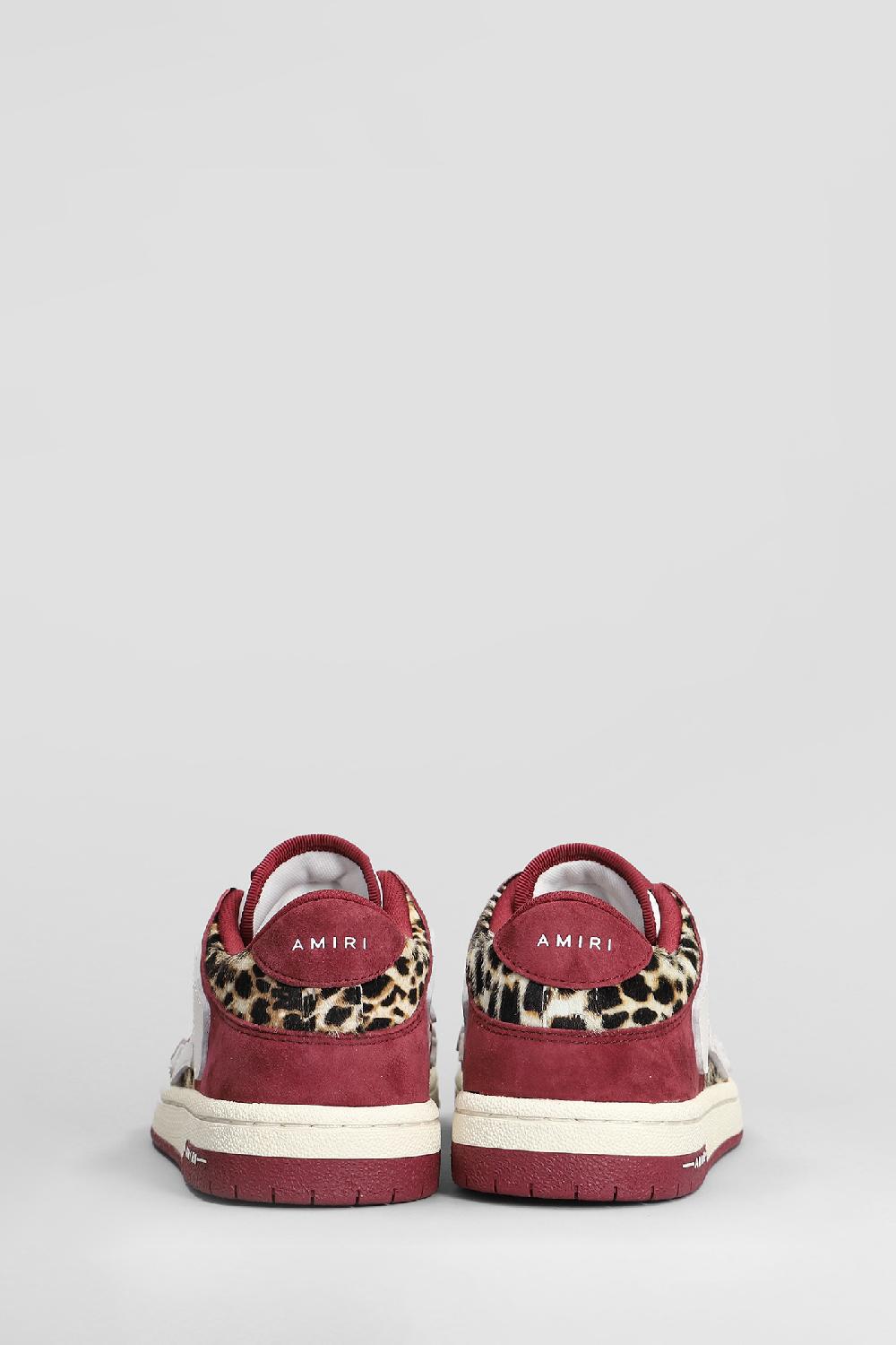 Deliberti Amiri Sneakers Leopard Skel Top Low In Pelle Bordeaux Cod. 409877 - Deliberti The Luxury Shopping
