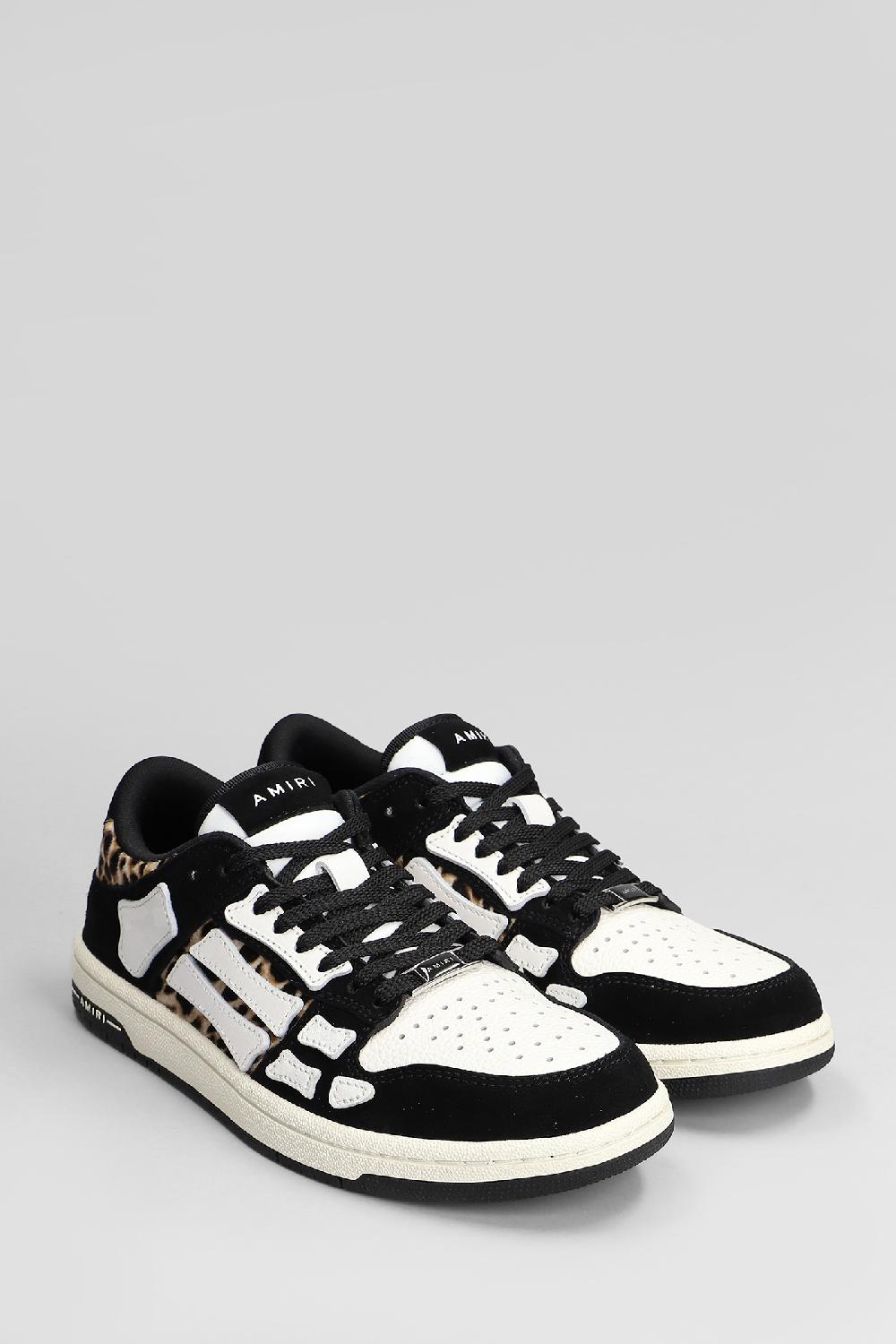 Deliberti Amiri Sneakers Leopard Skel Top Low In Pelle Nera Cod. 409876 - Deliberti The Luxury Shopping
