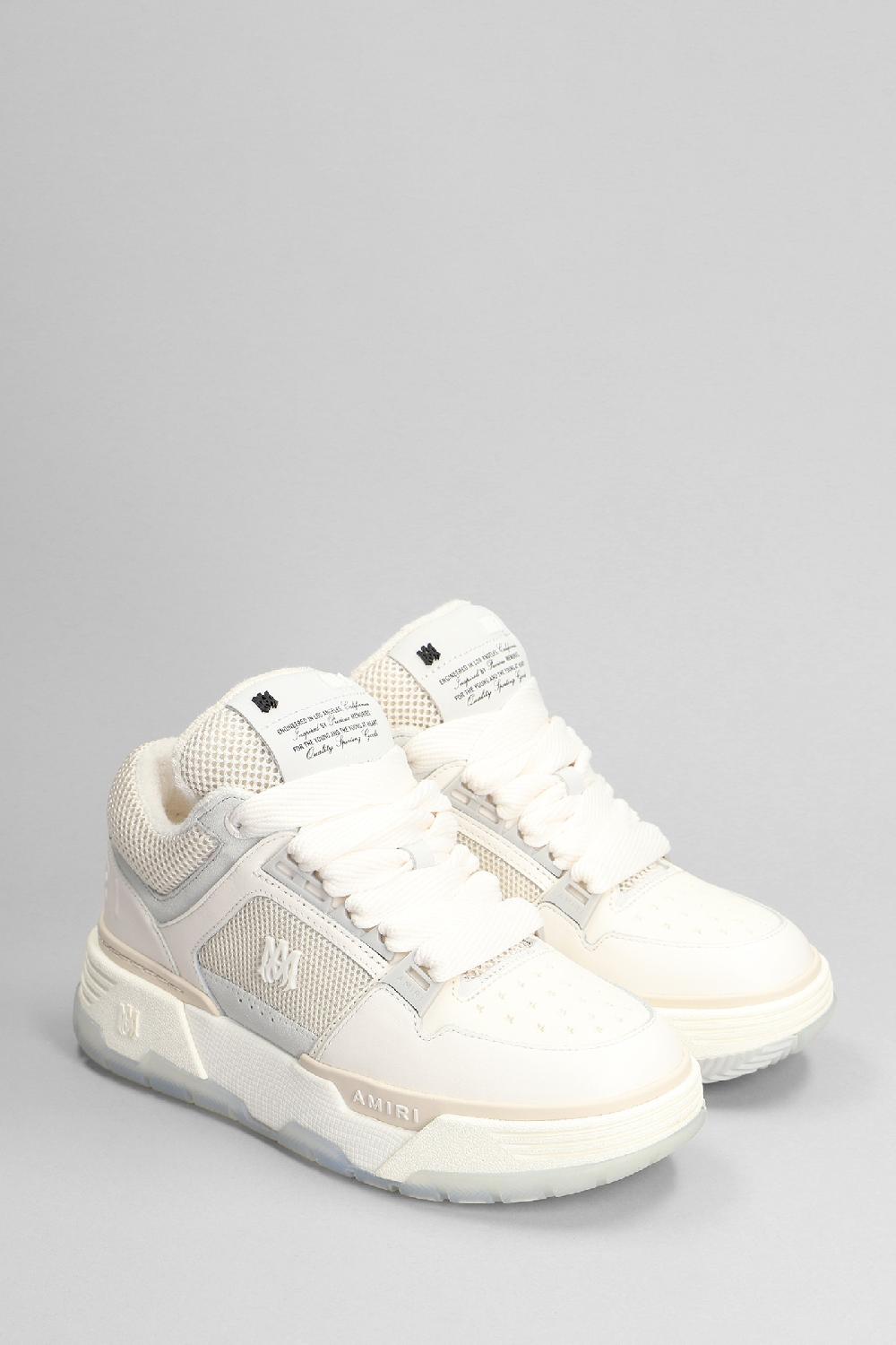 Deliberti Amiri Sneakers Ma-1 In Pelle Beige Cod. 394777 - Deliberti The Luxury Shopping