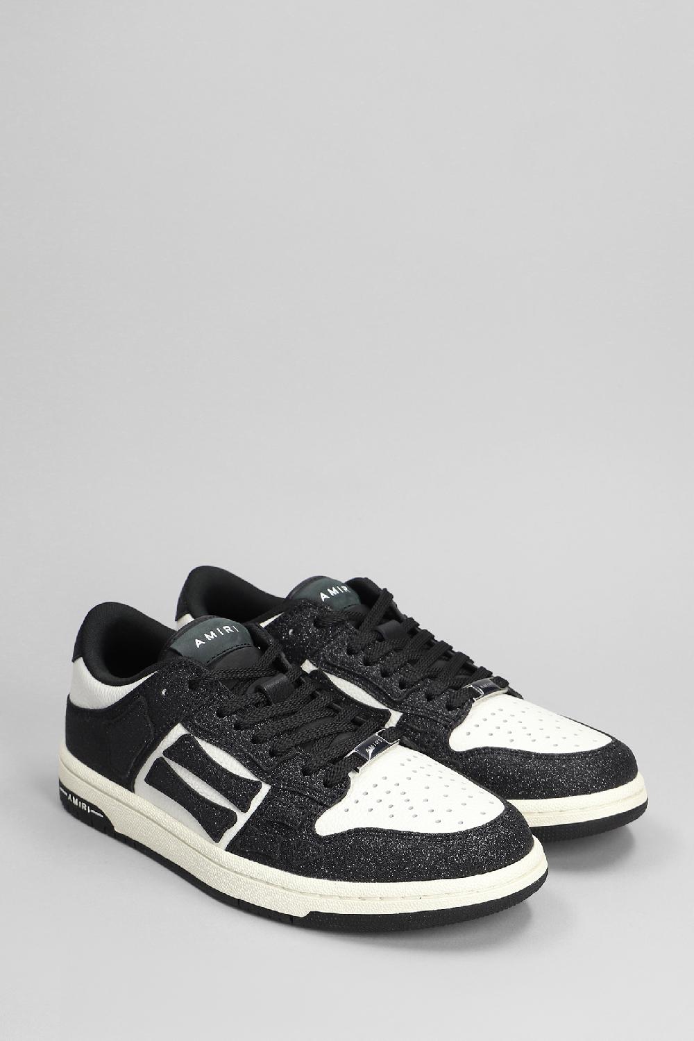 Deliberti Amiri Sneakers Shimmer Skel Top In Pelle Nera Cod. 401271 - Deliberti The Luxury Shopping