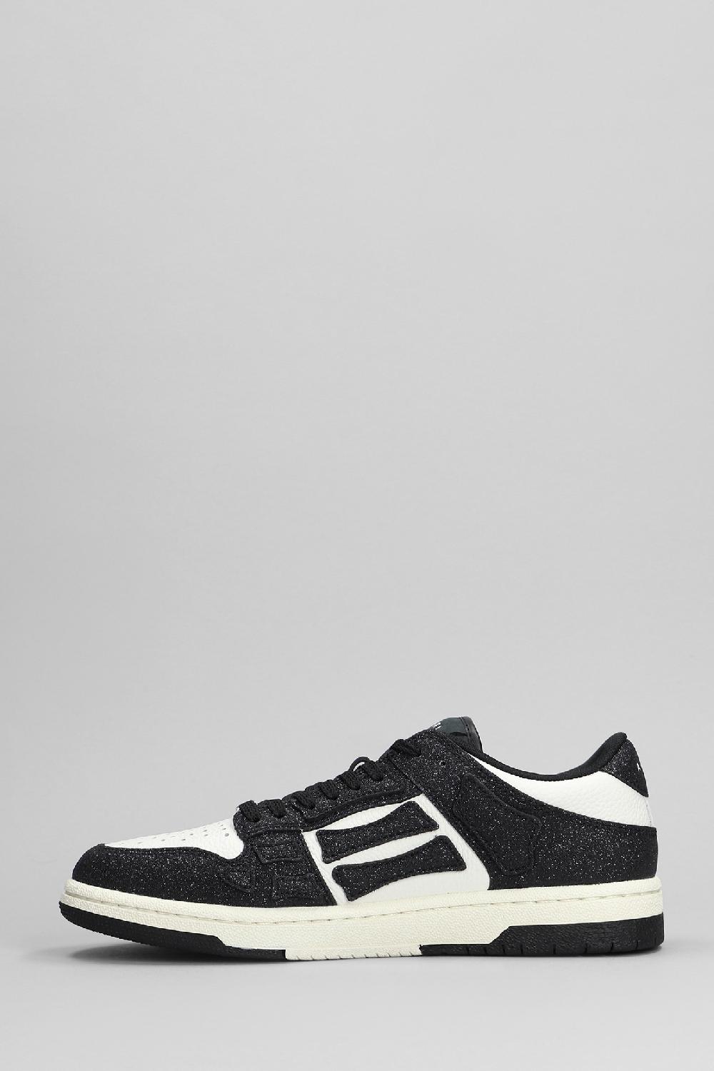 Deliberti Amiri Sneakers Shimmer Skel Top In Pelle Nera Cod. 401271 - Deliberti The Luxury Shopping