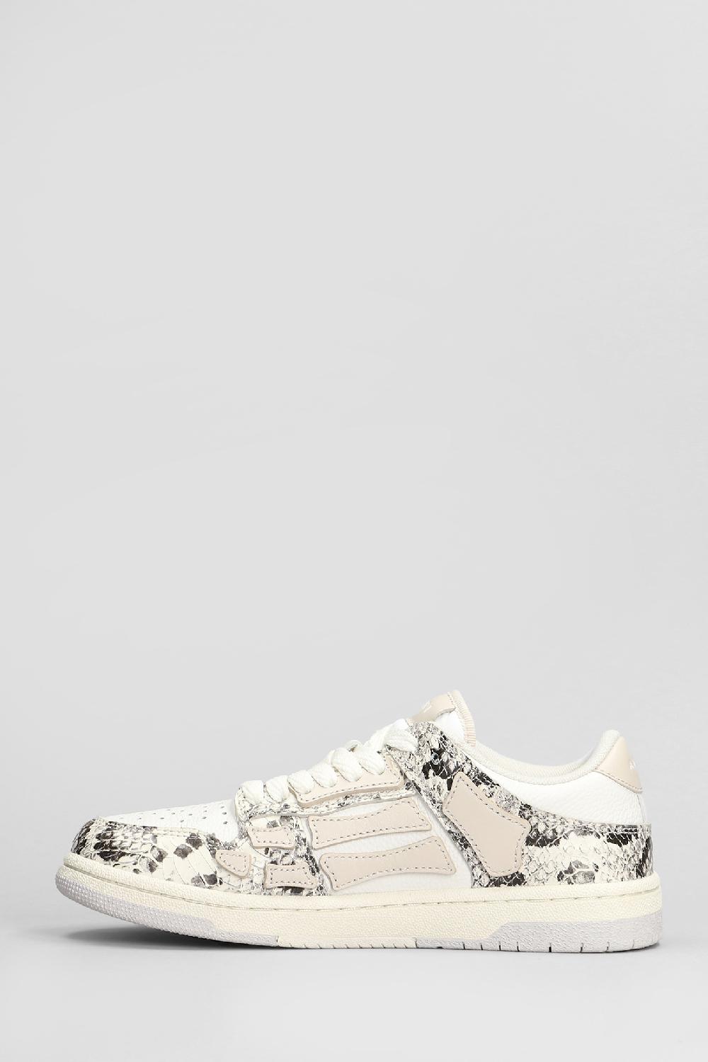 Deliberti Amiri Sneakers Skel Top Low In Pelle Beige Cod. 409875 - Deliberti The Luxury Shopping