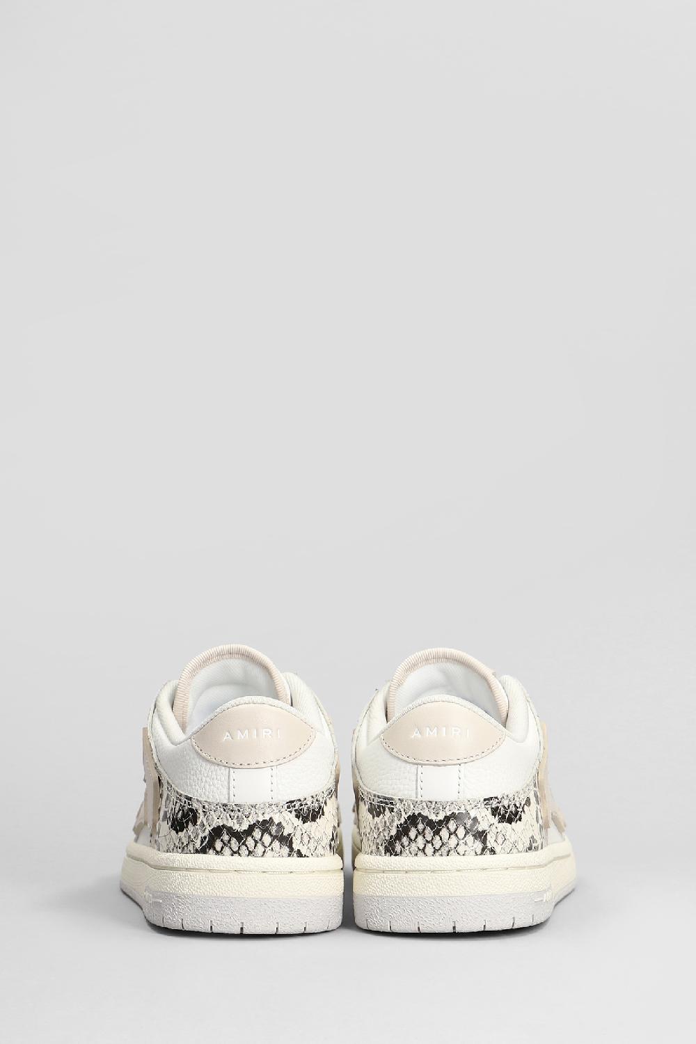 Deliberti Amiri Sneakers Skel Top Low In Pelle Beige Cod. 409875 - Deliberti The Luxury Shopping