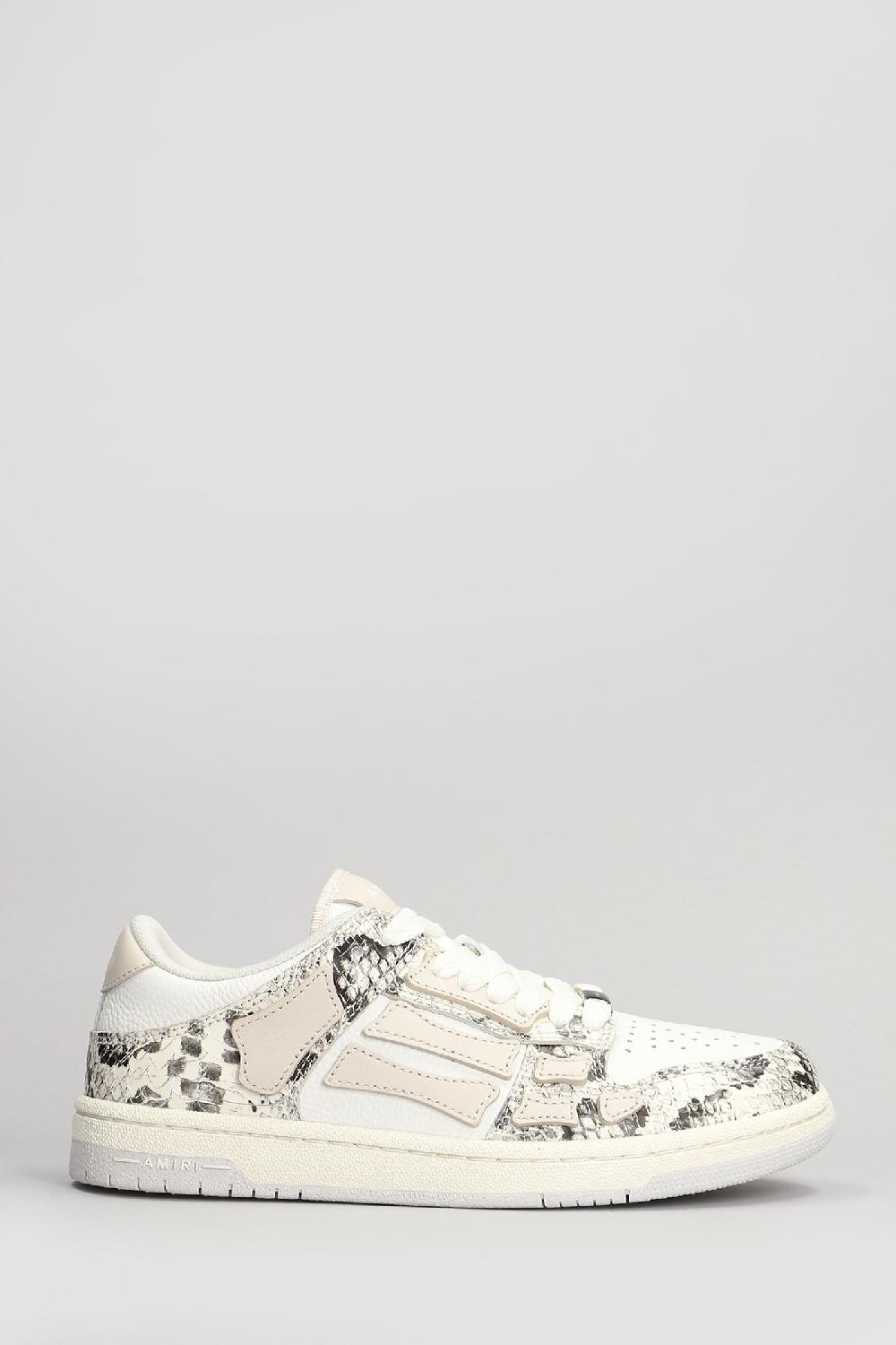 Deliberti Amiri Sneakers skel top low in pelle beige cod. 409875 - Deliberti The Luxury Shopping
