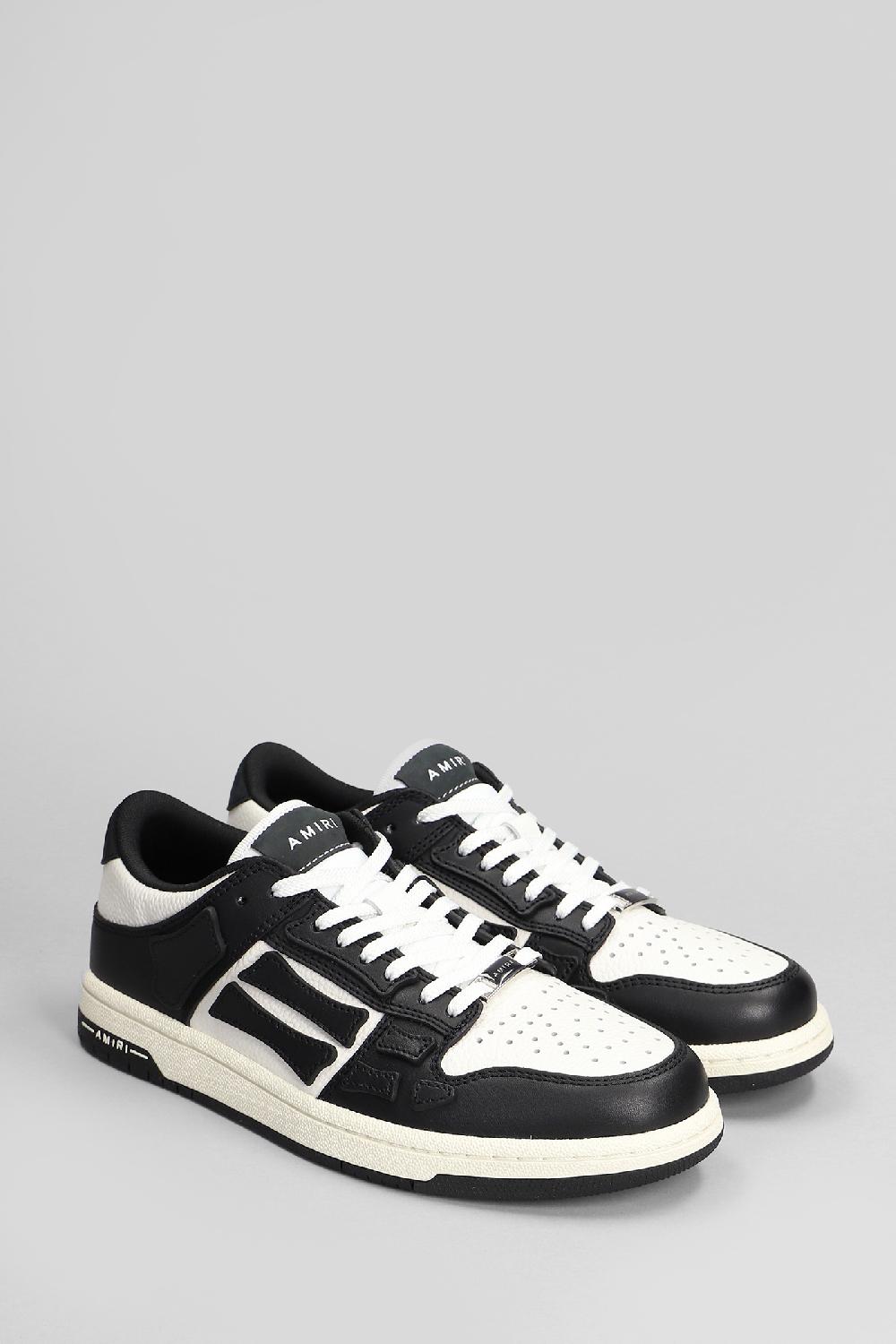 Deliberti Amiri Sneakers Skel Top Low In Pelle Nera Cod. 409874 - Deliberti The Luxury Shopping