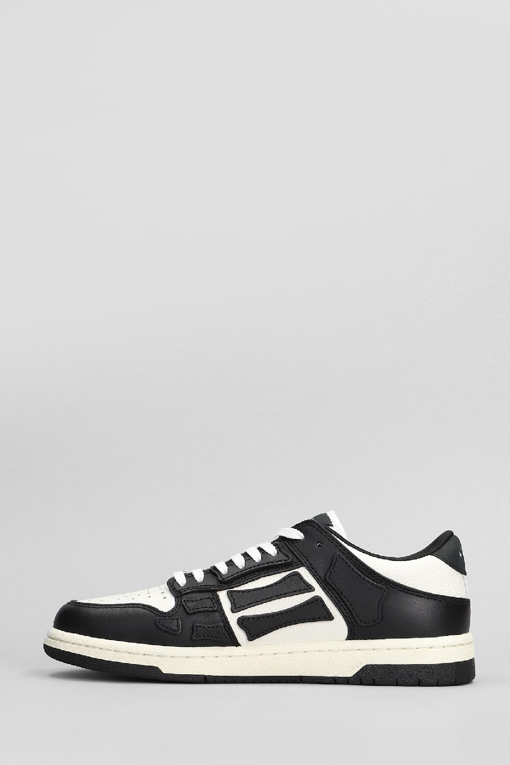 Deliberti Amiri Sneakers Skel Top Low In Pelle Nera Cod. 409874 - Deliberti The Luxury Shopping