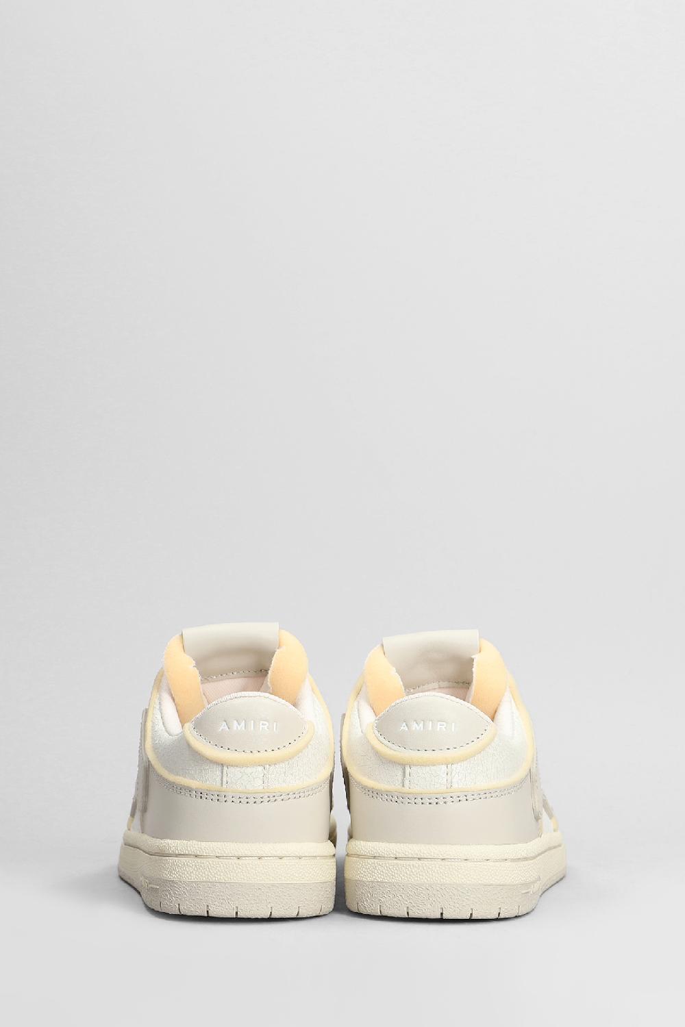Deliberti Amiri Sneakers Skeltop Low In Pelle Beige Cod. 405358 - Deliberti The Luxury Shopping