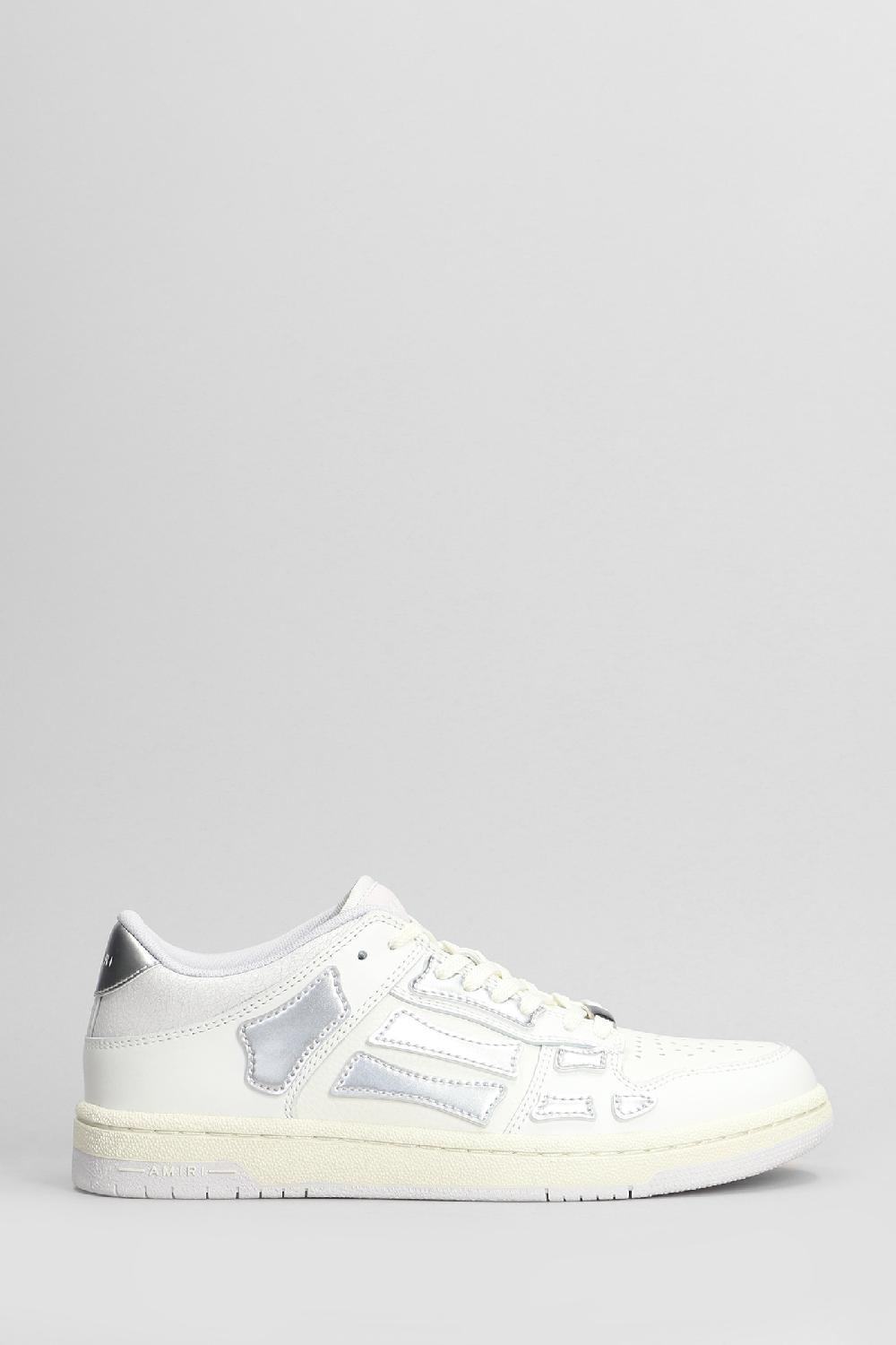 Deliberti Amiri Sneakers skeltop low in pelle bianca cod. 405360 - Deliberti The Luxury Shopping