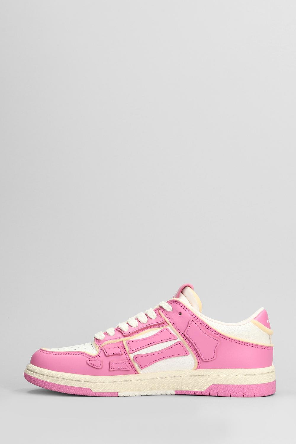 Deliberti Amiri Sneakers Skeltop Low In Pelle Rosa Cod. 405359 - Deliberti The Luxury Shopping