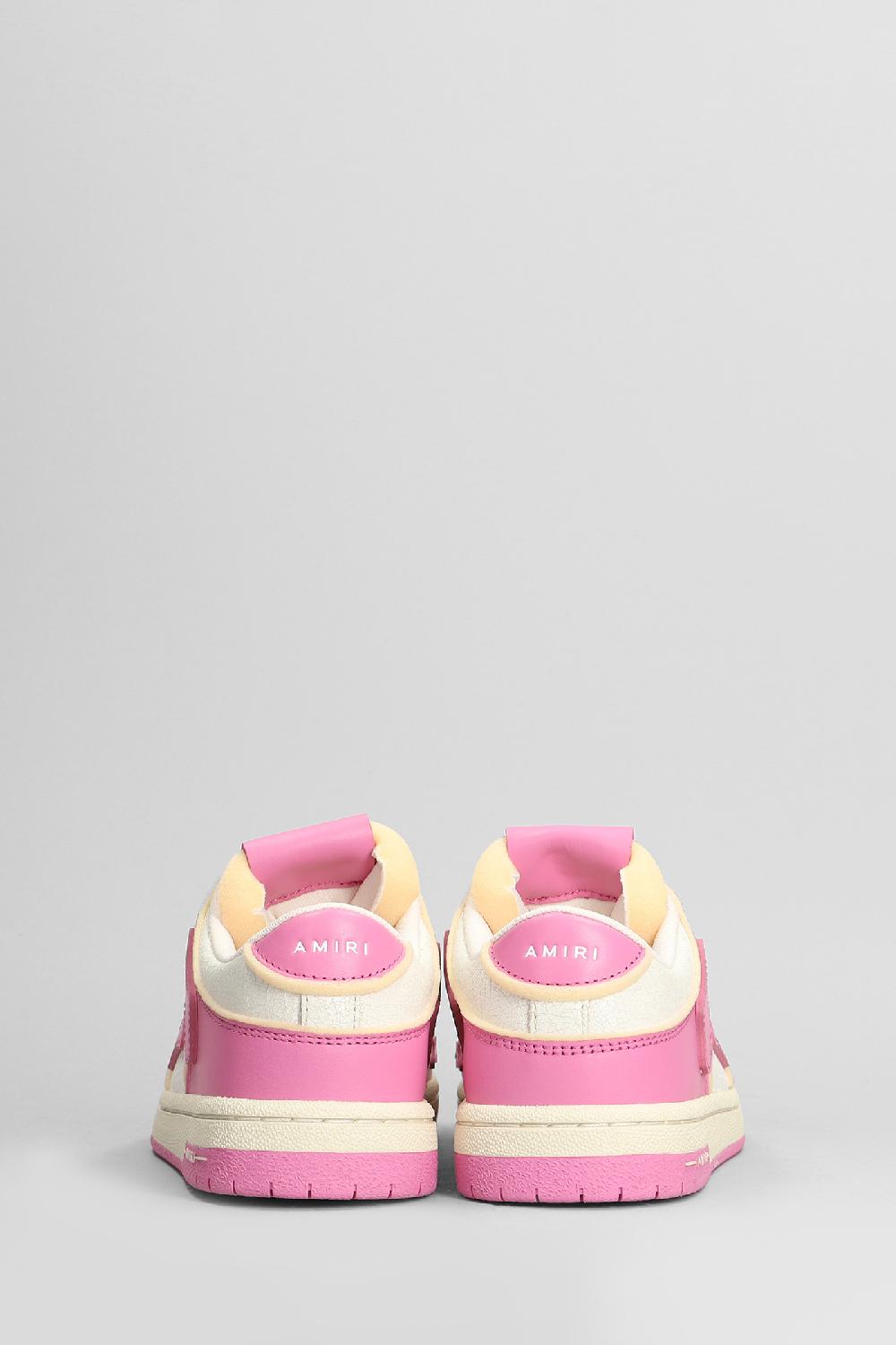 Deliberti Amiri Sneakers Skeltop Low In Pelle Rosa Cod. 405359 - Deliberti The Luxury Shopping