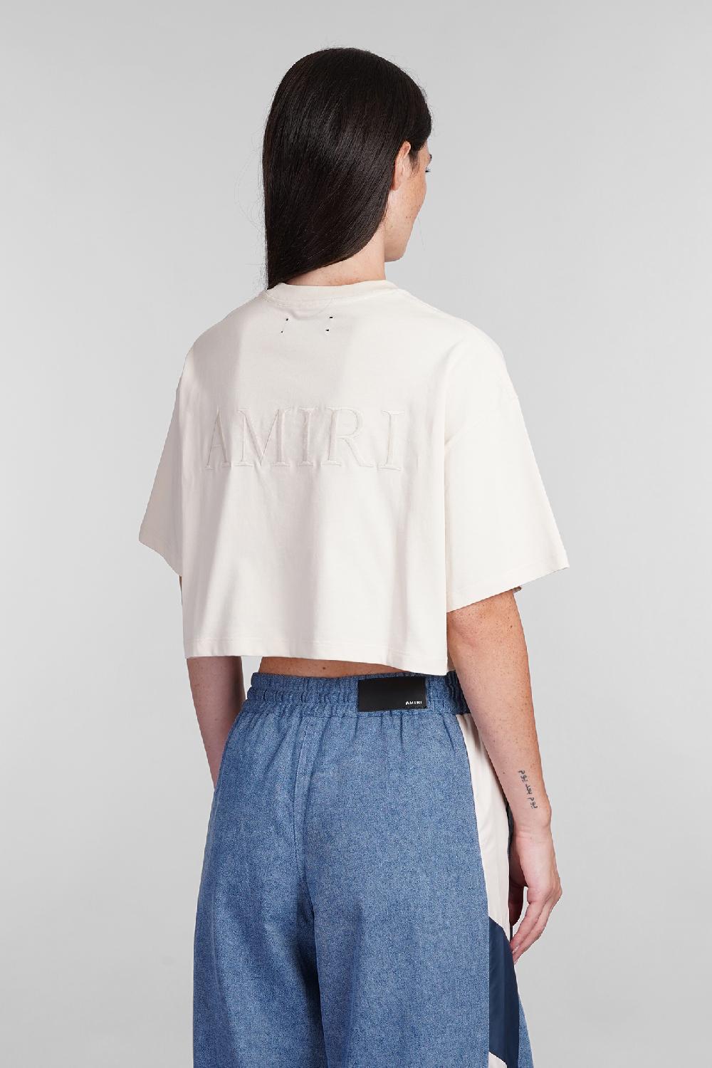 Deliberti Amiri T-shirt In Cotone Beige Cod. 401273 - Deliberti The Luxury Shopping