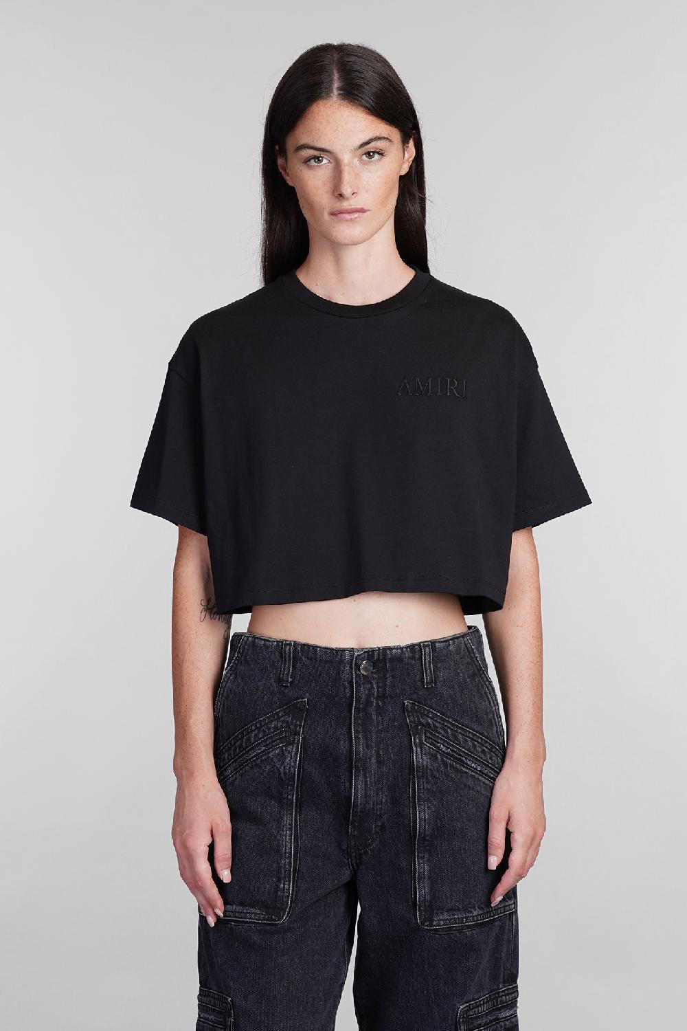 Deliberti Amiri T-shirt in cotone nero cod. 401272 - Deliberti The Luxury Shopping