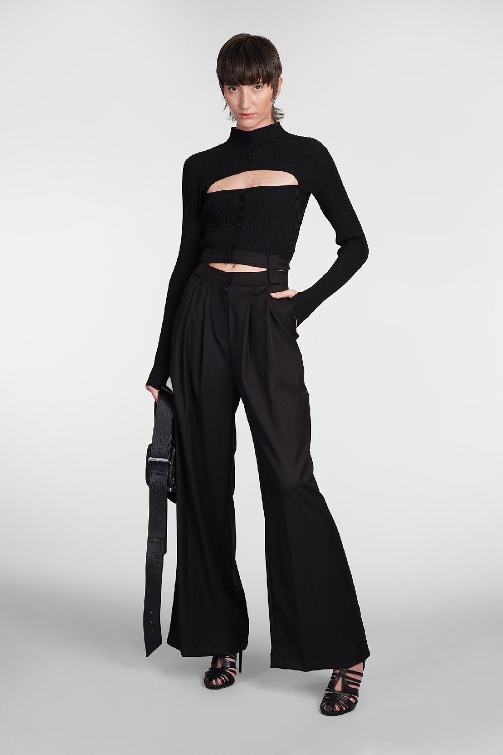 Deliberti Andreadamo Cardigan In Lana Nera Cod. 406586 - Deliberti The Luxury Shopping