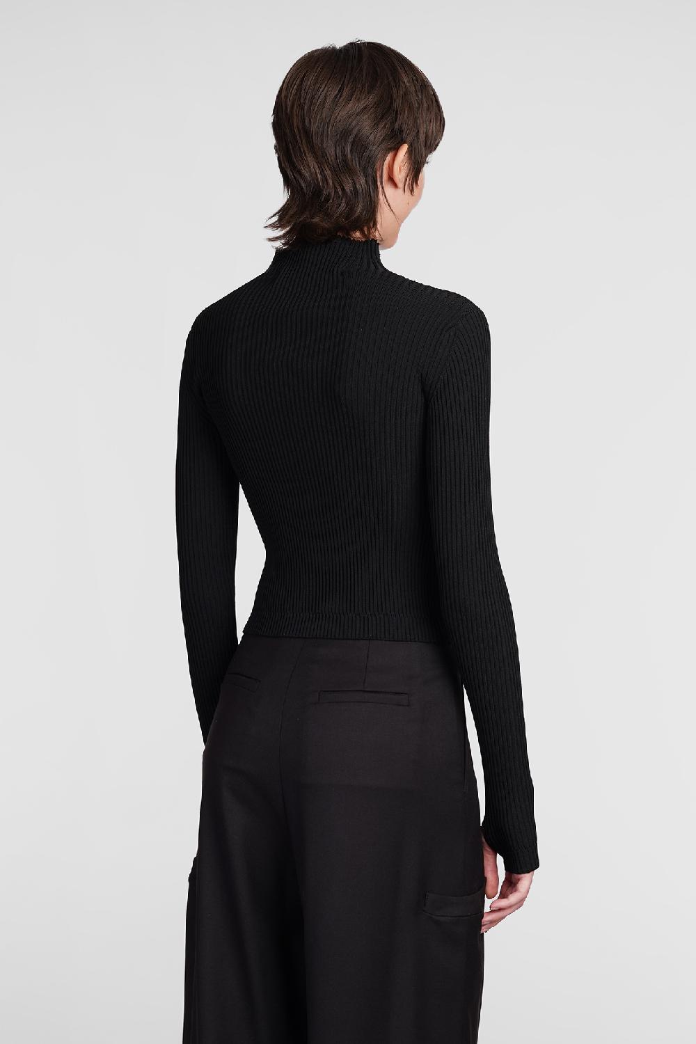 Deliberti Andreadamo Cardigan In Lana Nera Cod. 406586 - Deliberti The Luxury Shopping