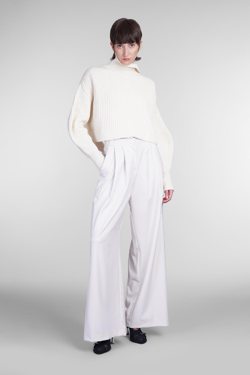 Deliberti Andreadamo Pantalone In Poliestere Bianco Cod. 405560 - Deliberti The Luxury Shopping