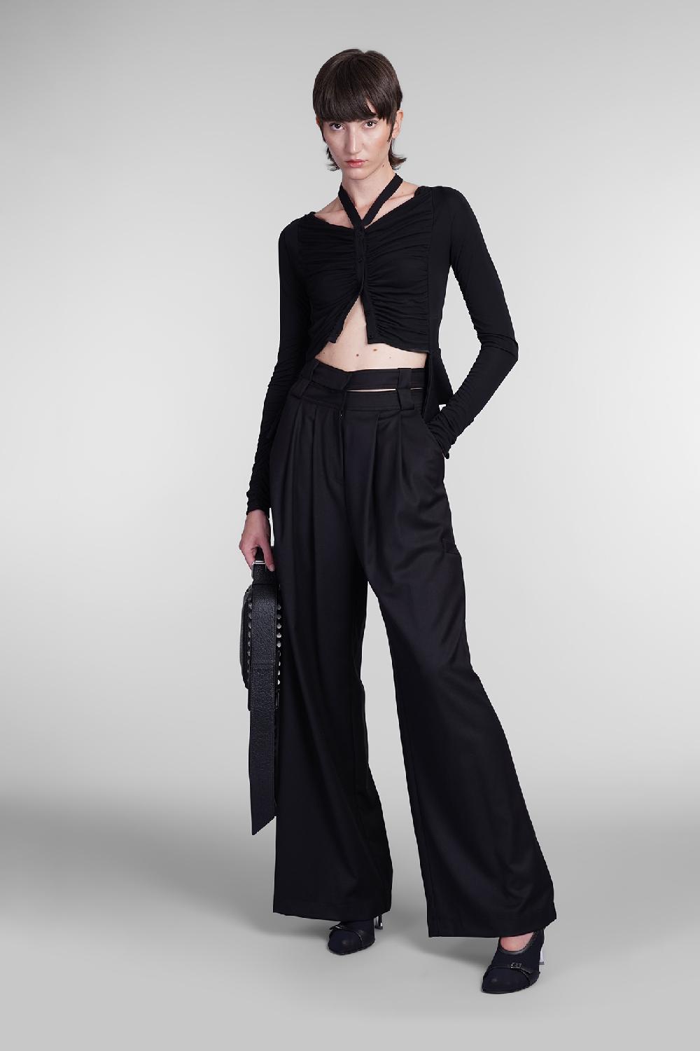 Deliberti Andreadamo Pantalone In Poliestere Nero Cod. 405561 - Deliberti The Luxury Shopping