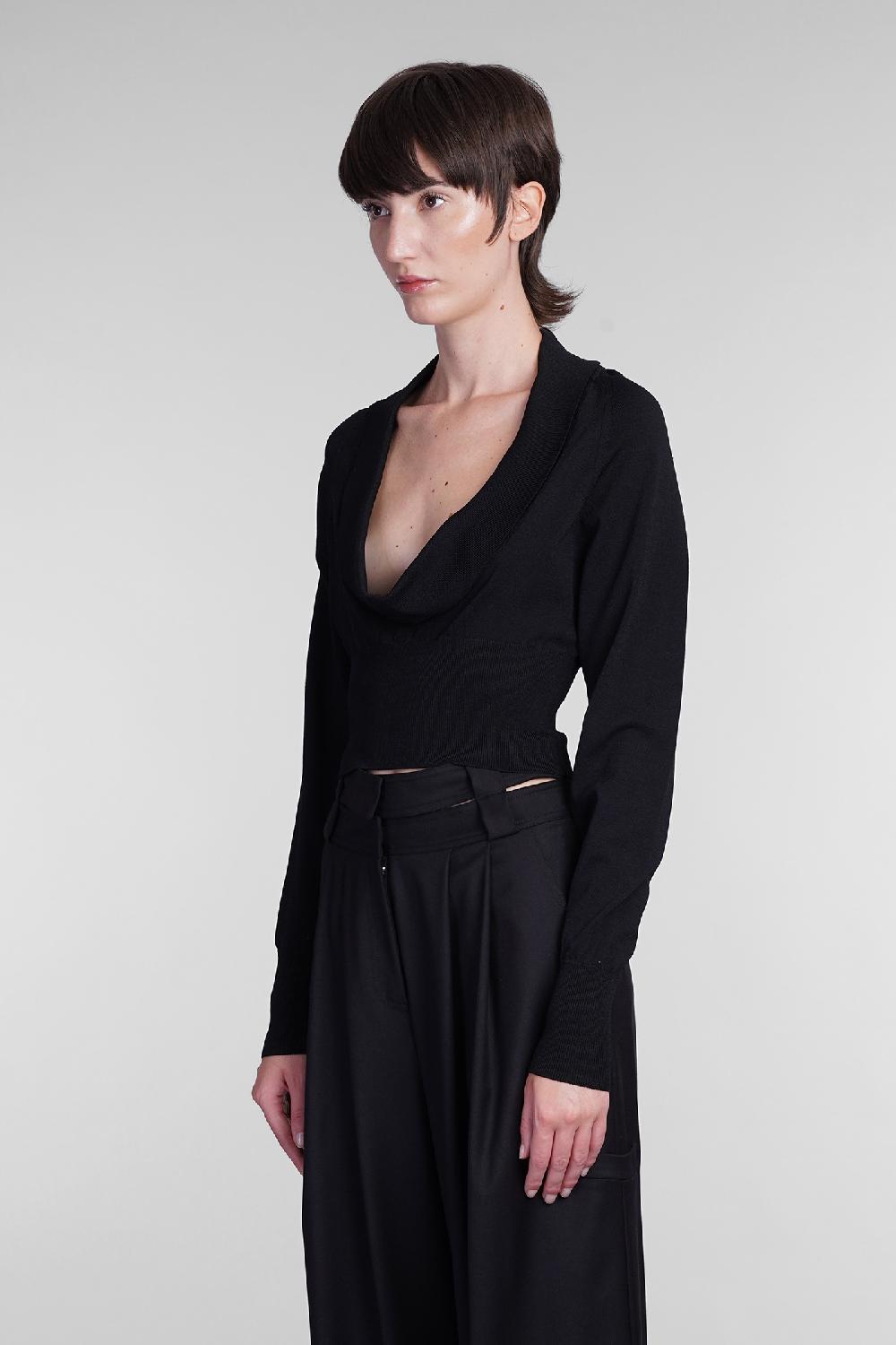 Deliberti Andreadamo Topwear In Viscosa Nera Cod. 404408 - Deliberti The Luxury Shopping