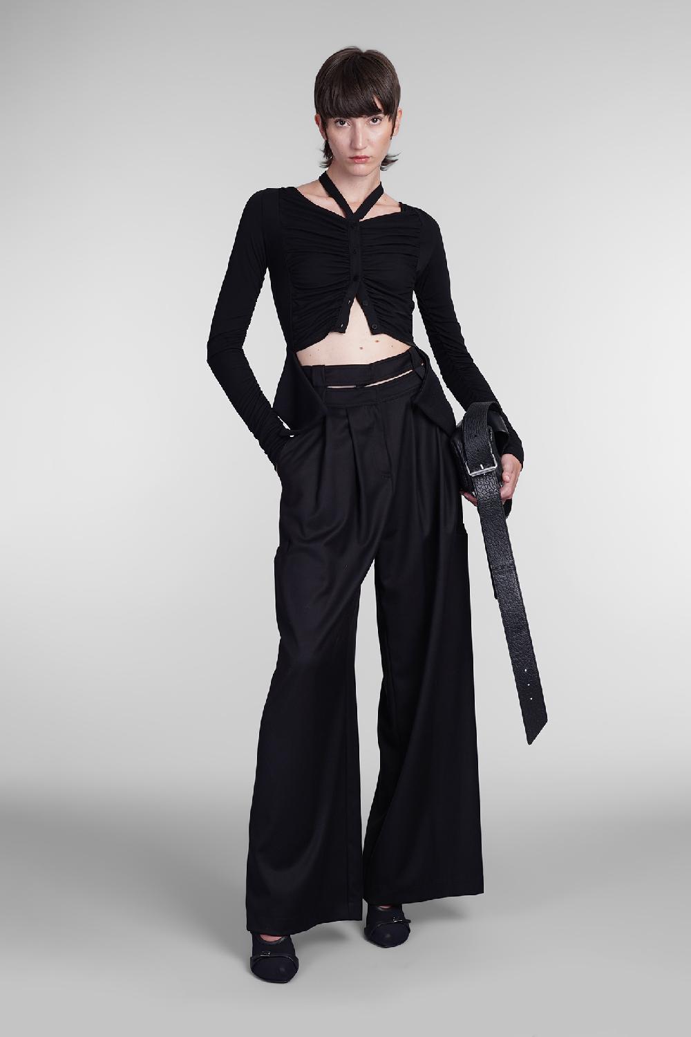 Deliberti Andreadamo Topwear In Viscosa Nera Cod. 405557 - Deliberti The Luxury Shopping