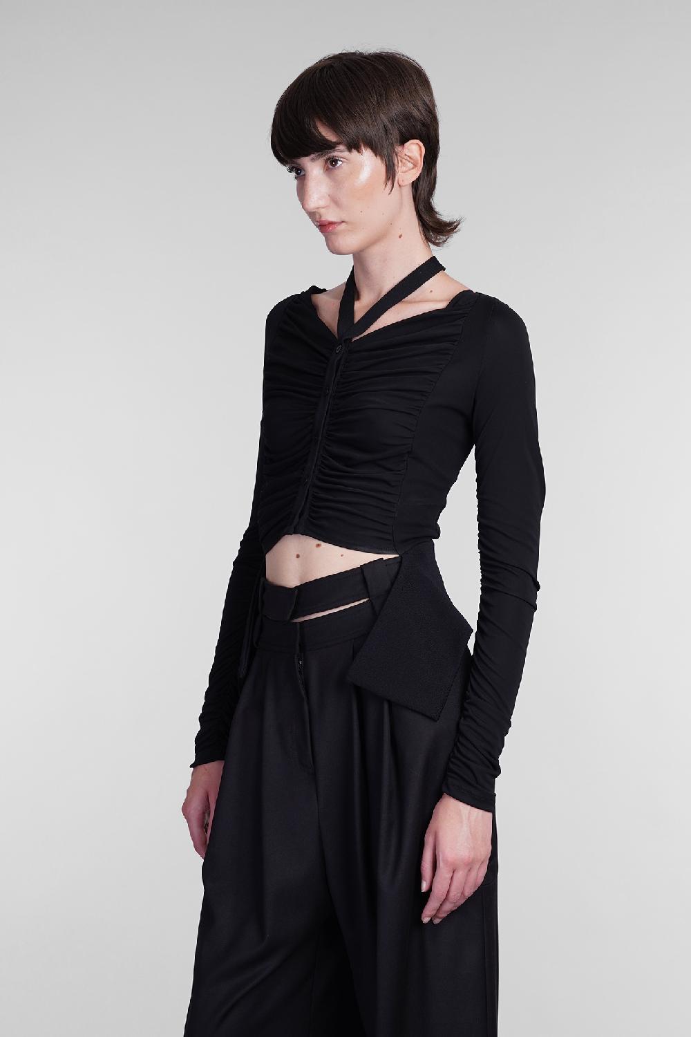 Deliberti Andreadamo Topwear In Viscosa Nera Cod. 405557 - Deliberti The Luxury Shopping