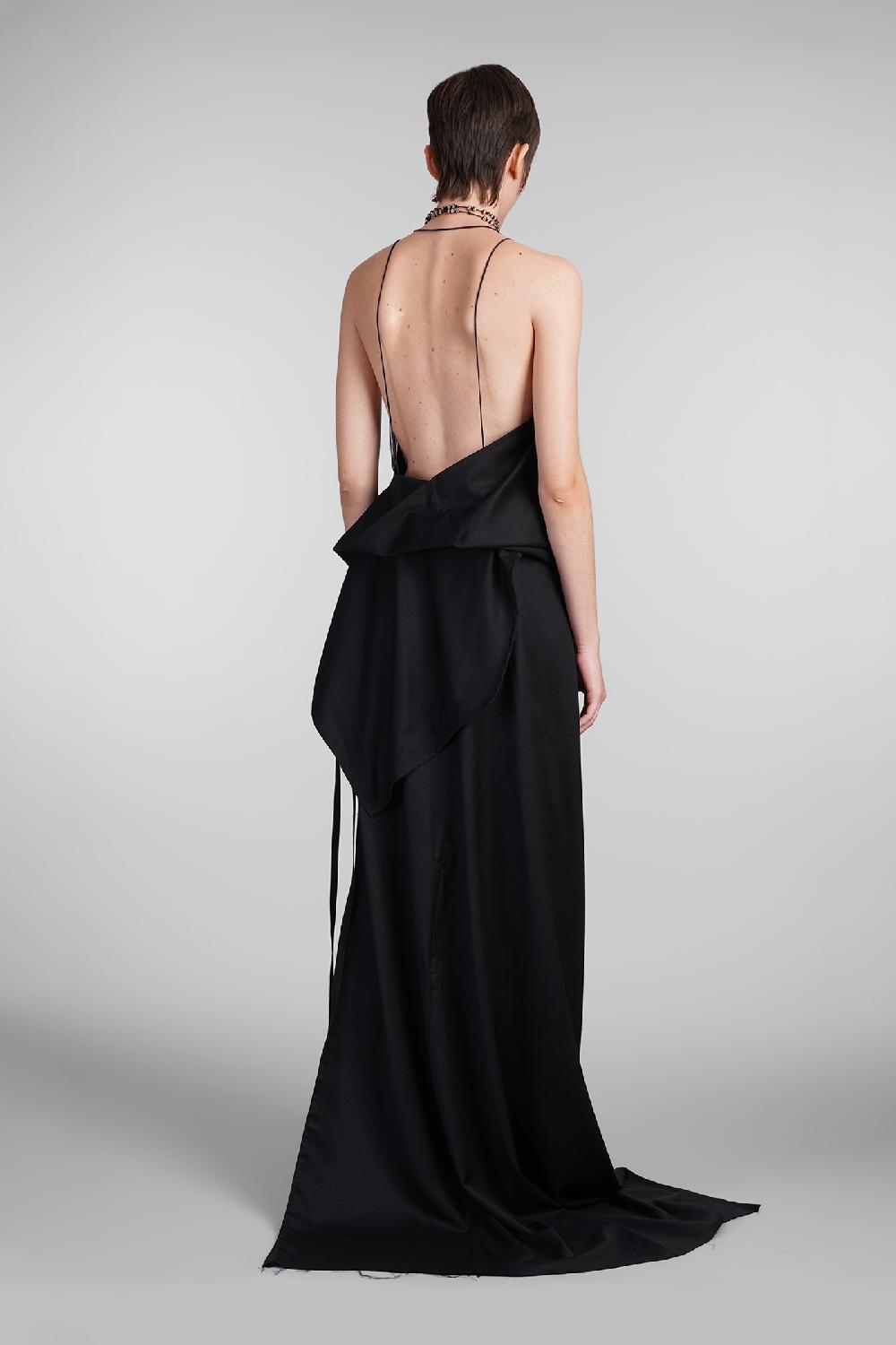 Deliberti Ann Demeulemeester Abito Lief In Lana Nera Cod. 409435 - Deliberti The Luxury Shopping