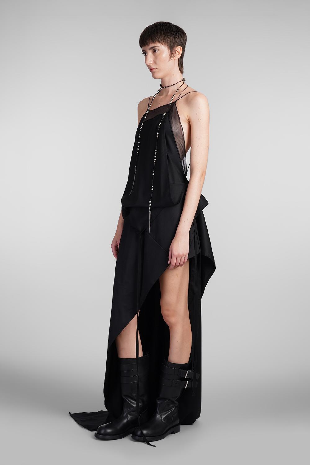 Deliberti Ann Demeulemeester Abito Lief In Lana Nera Cod. 409435 - Deliberti The Luxury Shopping
