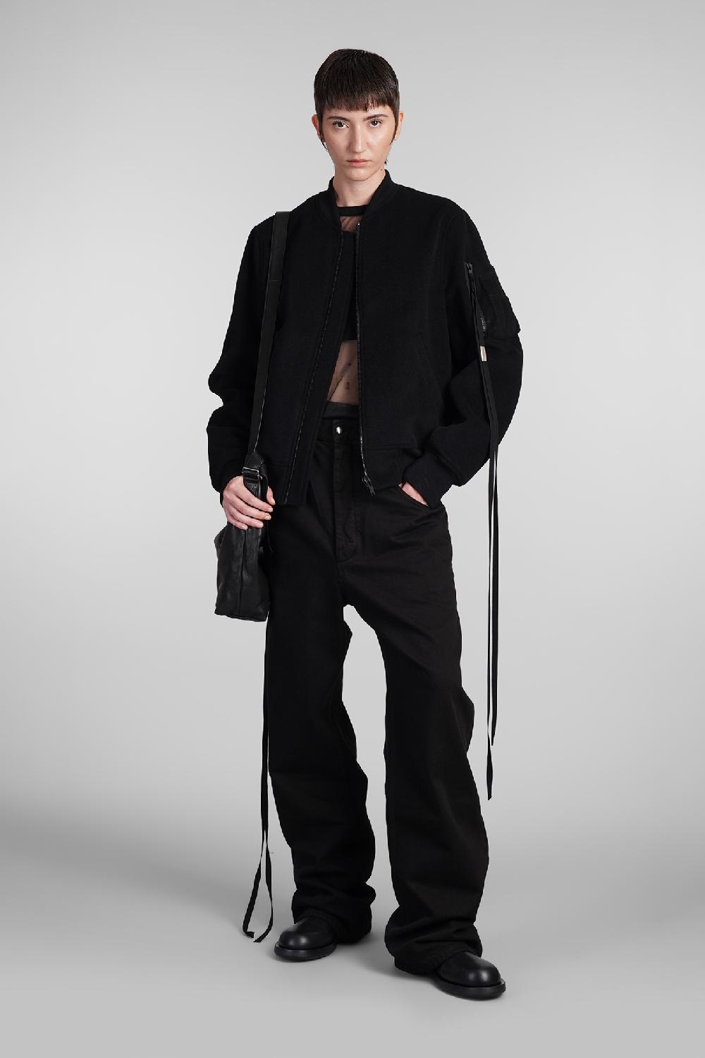 Deliberti Ann Demeulemeester Bomber Barbara In Lana Nera Cod. 409444 - Deliberti The Luxury Shopping