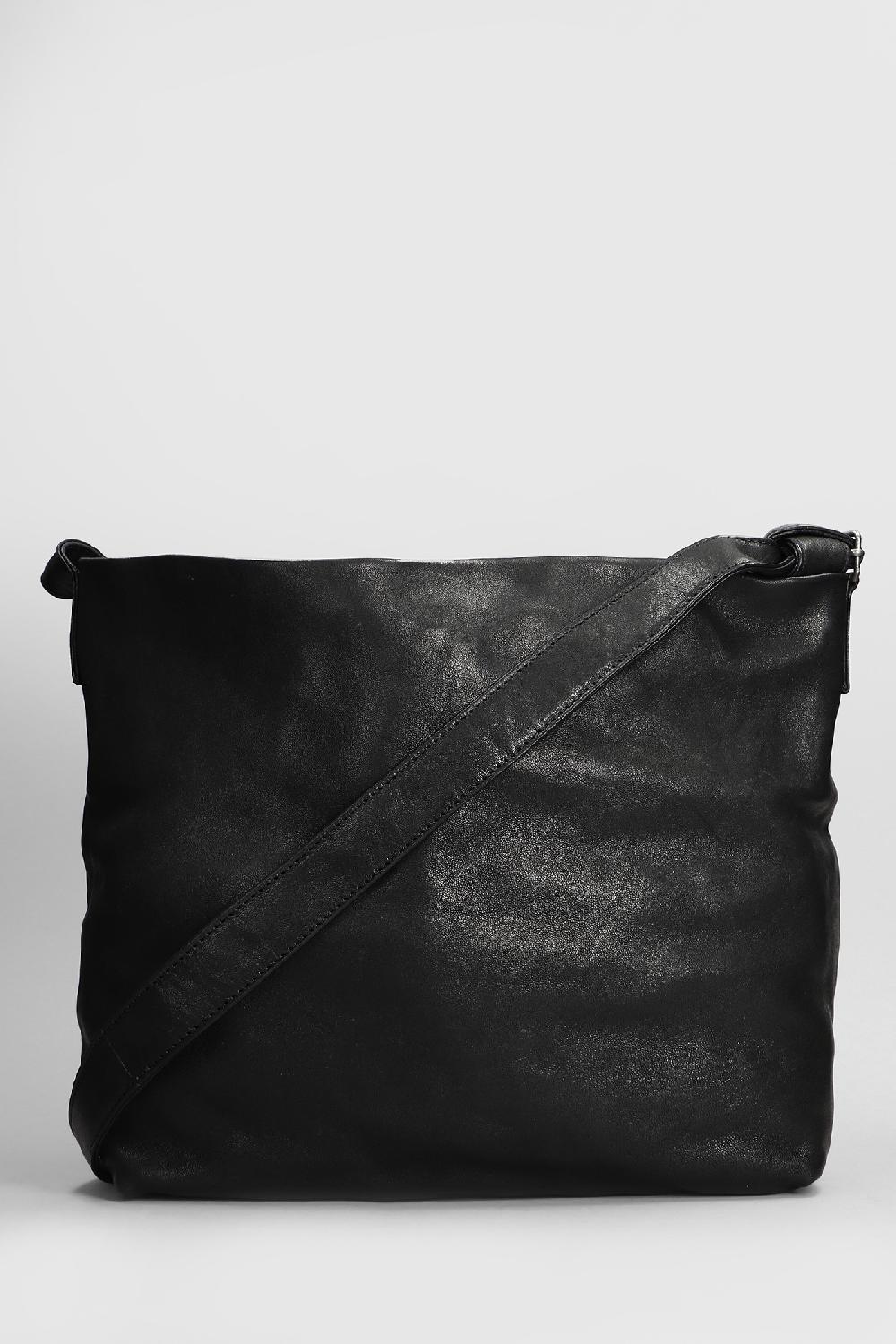 Deliberti Ann Demeulemeester Borsa a spalla in pelle nera cod. 406845 - Deliberti The Luxury Shopping