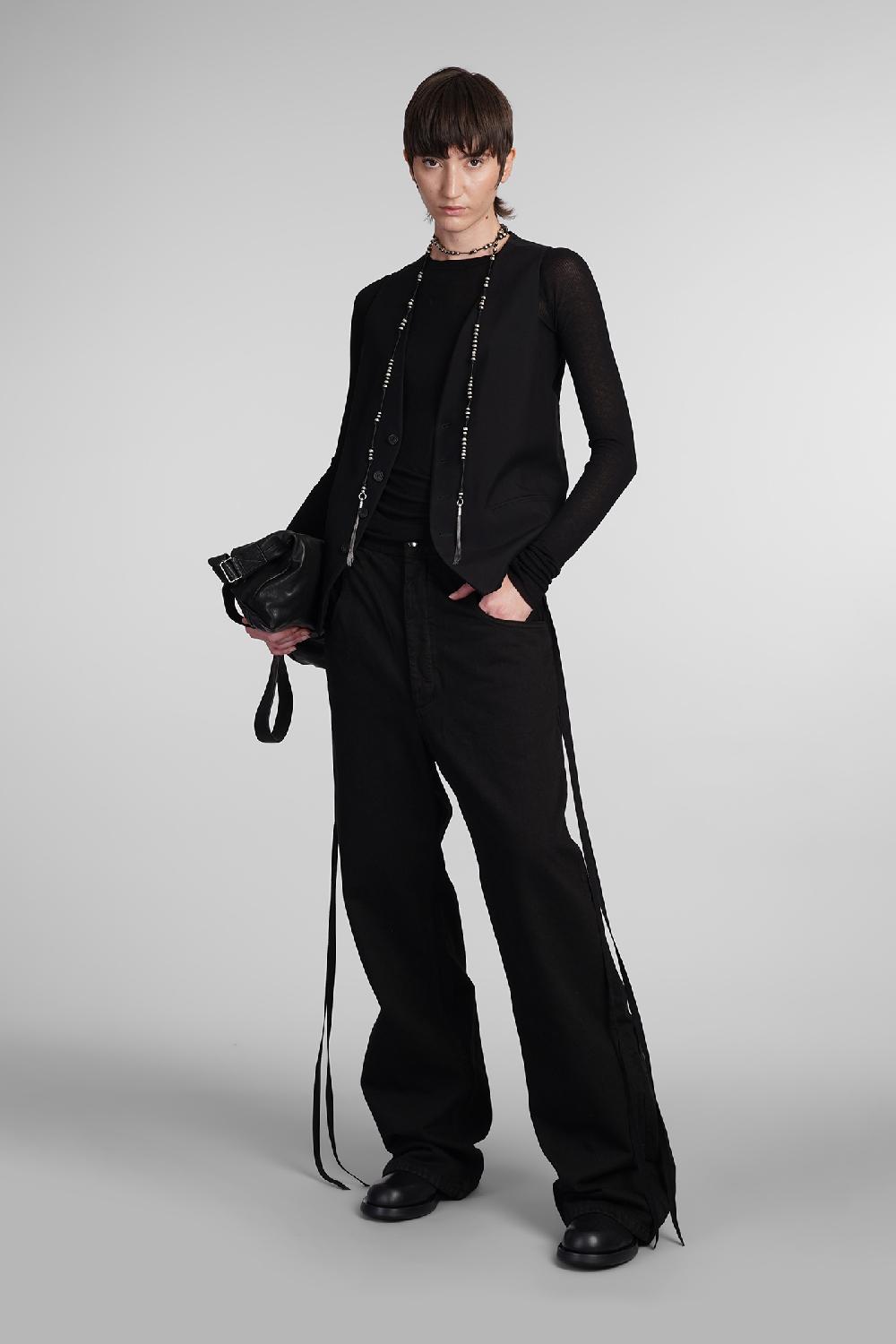 Deliberti Ann Demeulemeester Jeans Polly In Cotone Nero Cod. 406851 - Deliberti The Luxury Shopping