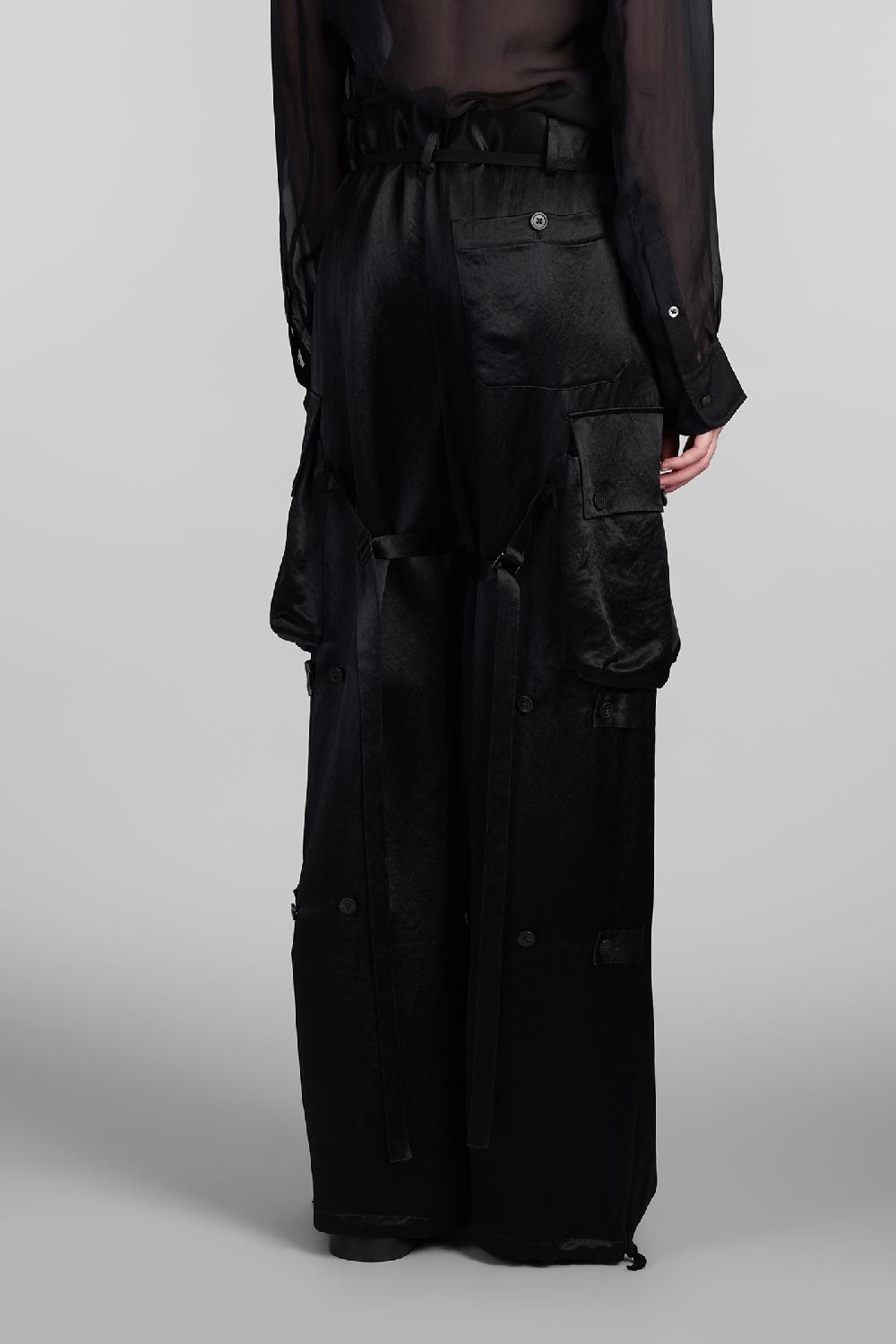 Deliberti Ann Demeulemeester Pantalone Lare In Acetato Nero Cod. 409443 - Deliberti The Luxury Shopping