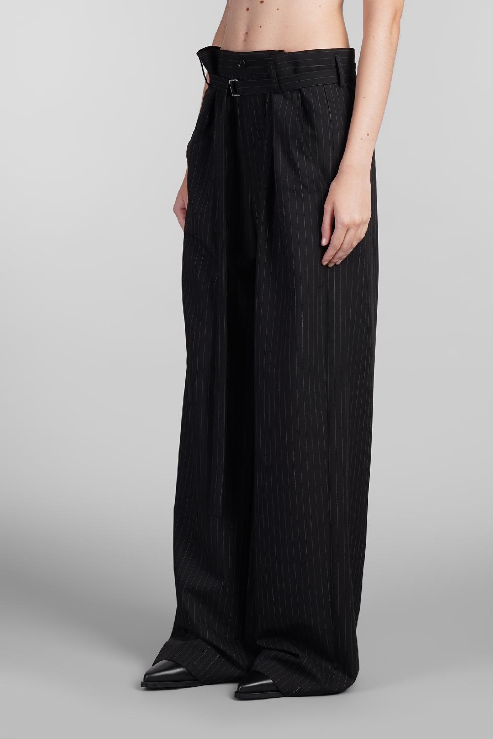 Deliberti Ann Demeulemeester Pantalone Linna In Lana Nera Cod. 409434 - Deliberti The Luxury Shopping