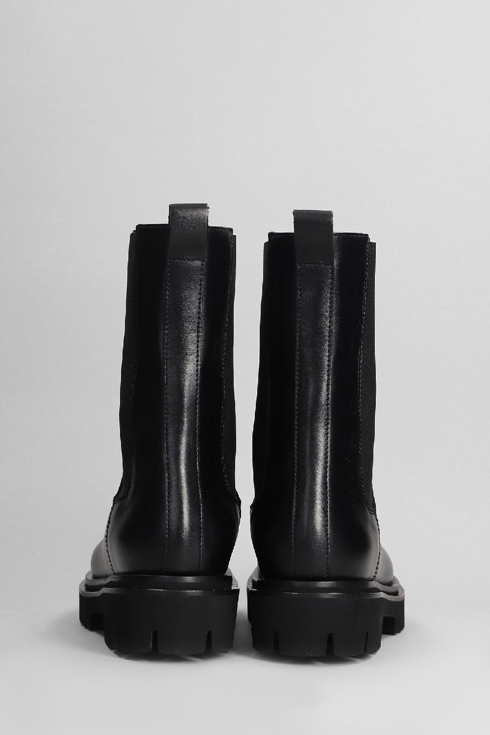 Deliberti Anna F. Anfibi In Pelle Nera Cod. 405565 - Deliberti The Luxury Shopping