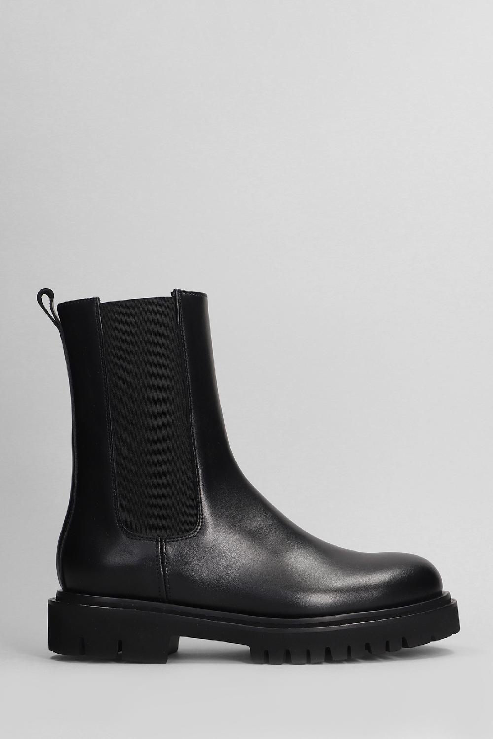 Deliberti Anna F. Anfibi in pelle nera cod. 405565 - Deliberti The Luxury Shopping