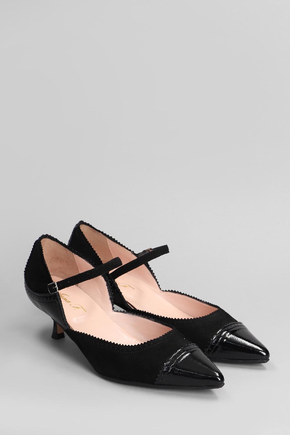 Deliberti Anna F. Decollete In Camoscio Nero Cod. 405953 - Deliberti The Luxury Shopping