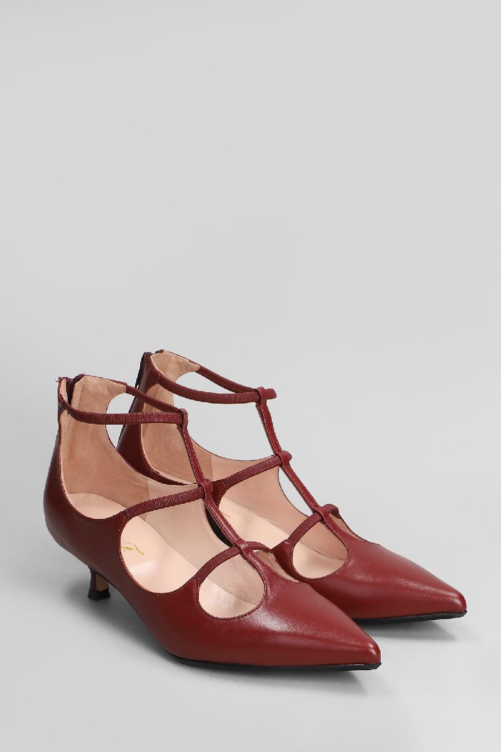 Deliberti Anna F. Decollete In Pelle Bordeaux Cod. 407640 - Deliberti The Luxury Shopping