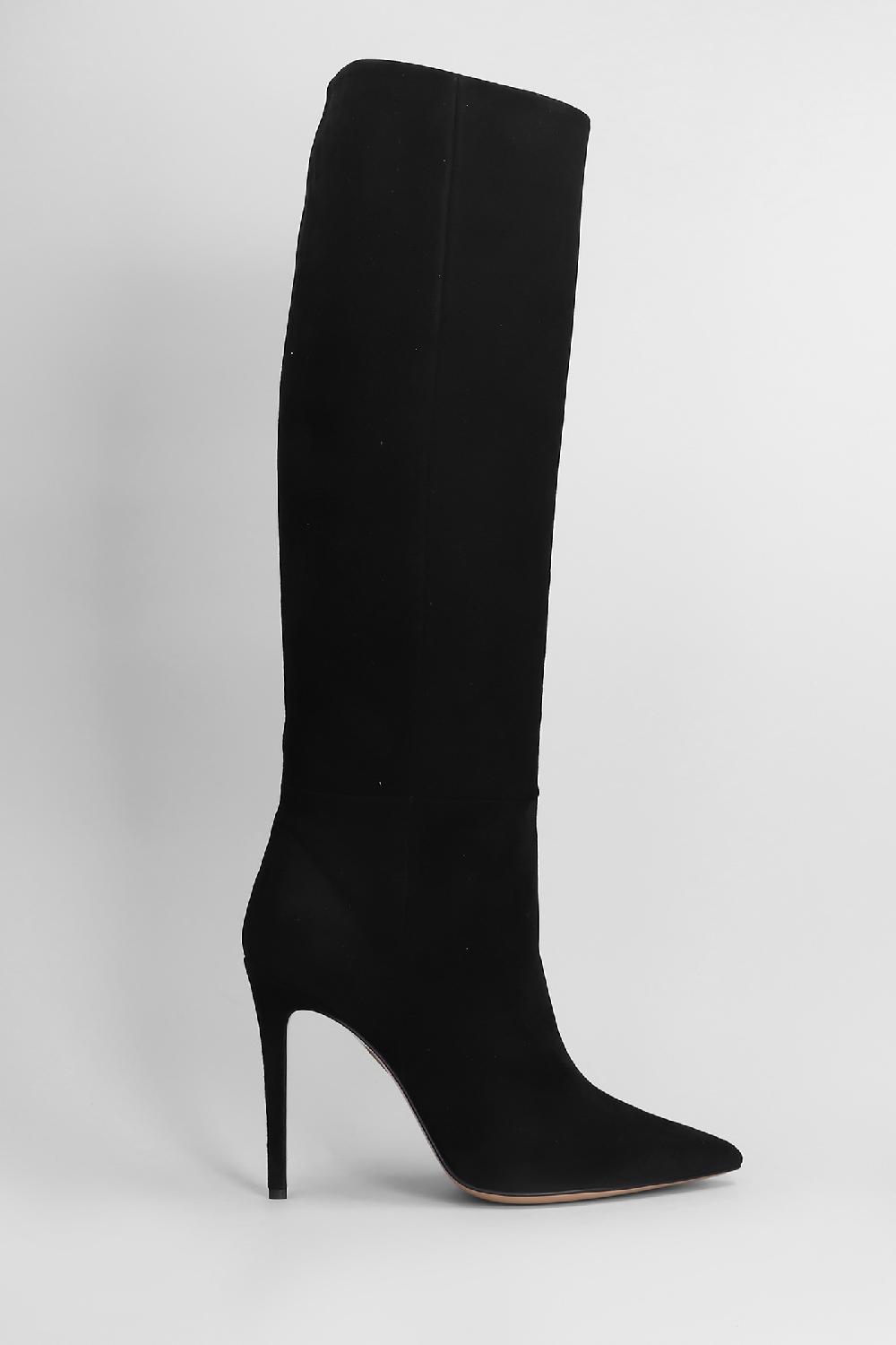 Deliberti Anna F. Stivali tacco alto in camoscio nero cod. 406672 - Deliberti The Luxury Shopping