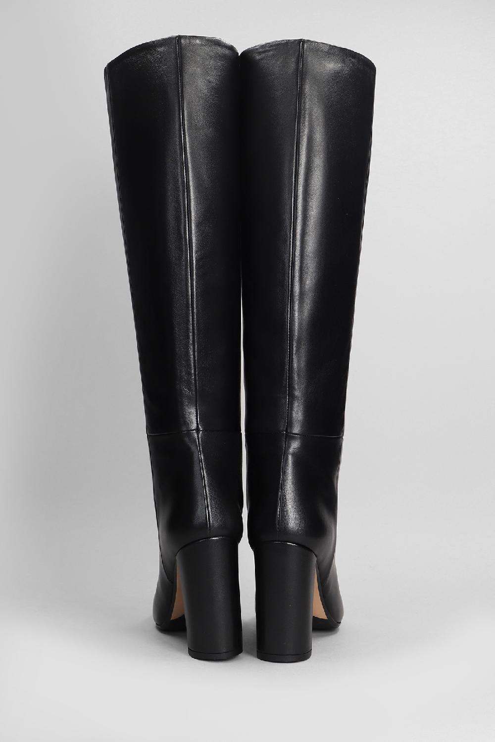 Deliberti Anna F. Stivali Tacco Alto In Pelle Nera Cod. 404808 - Deliberti The Luxury Shopping